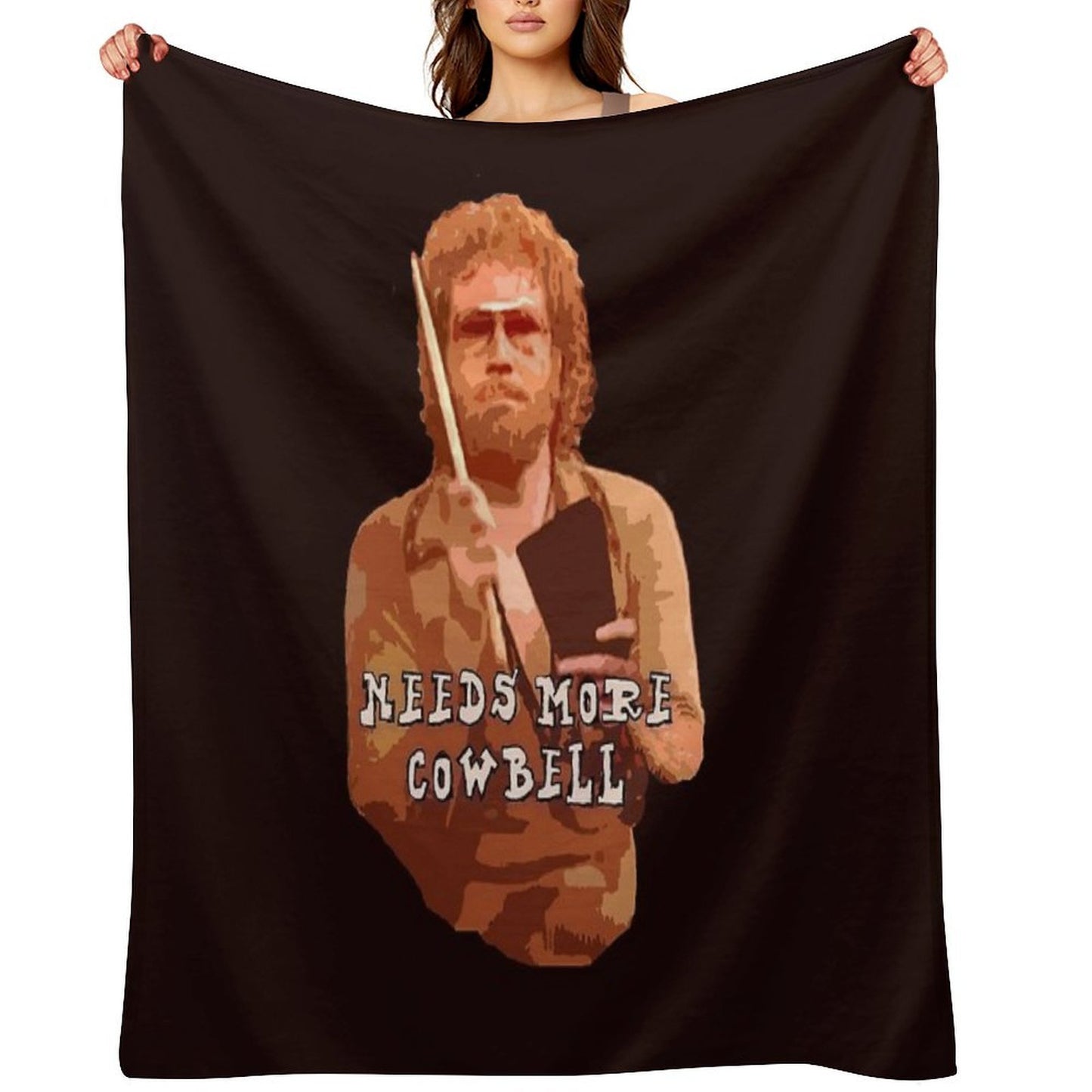 NEEDS MORE COWBELL, PART DEUX Throw Blanket