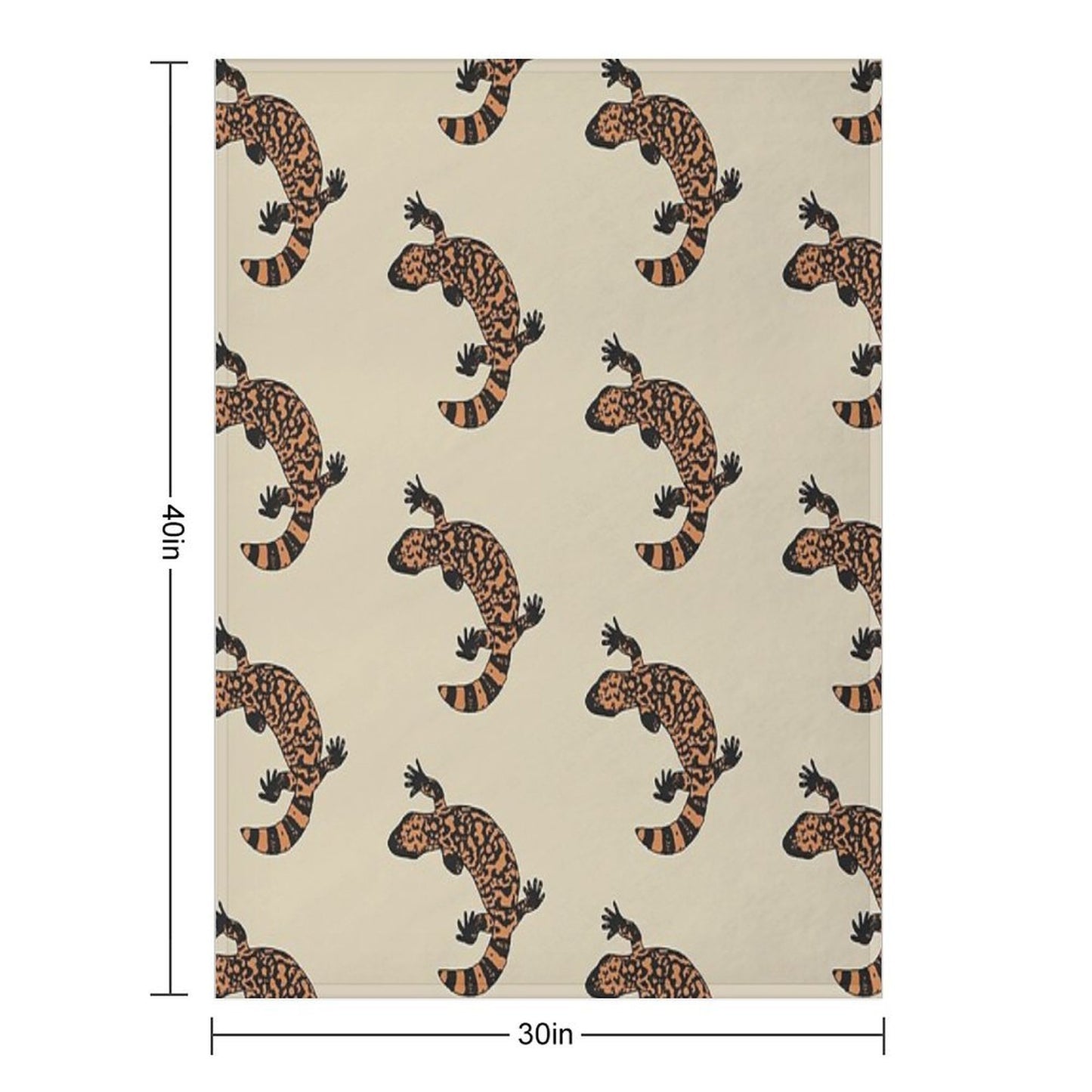 Gila Monster Throw Blanket