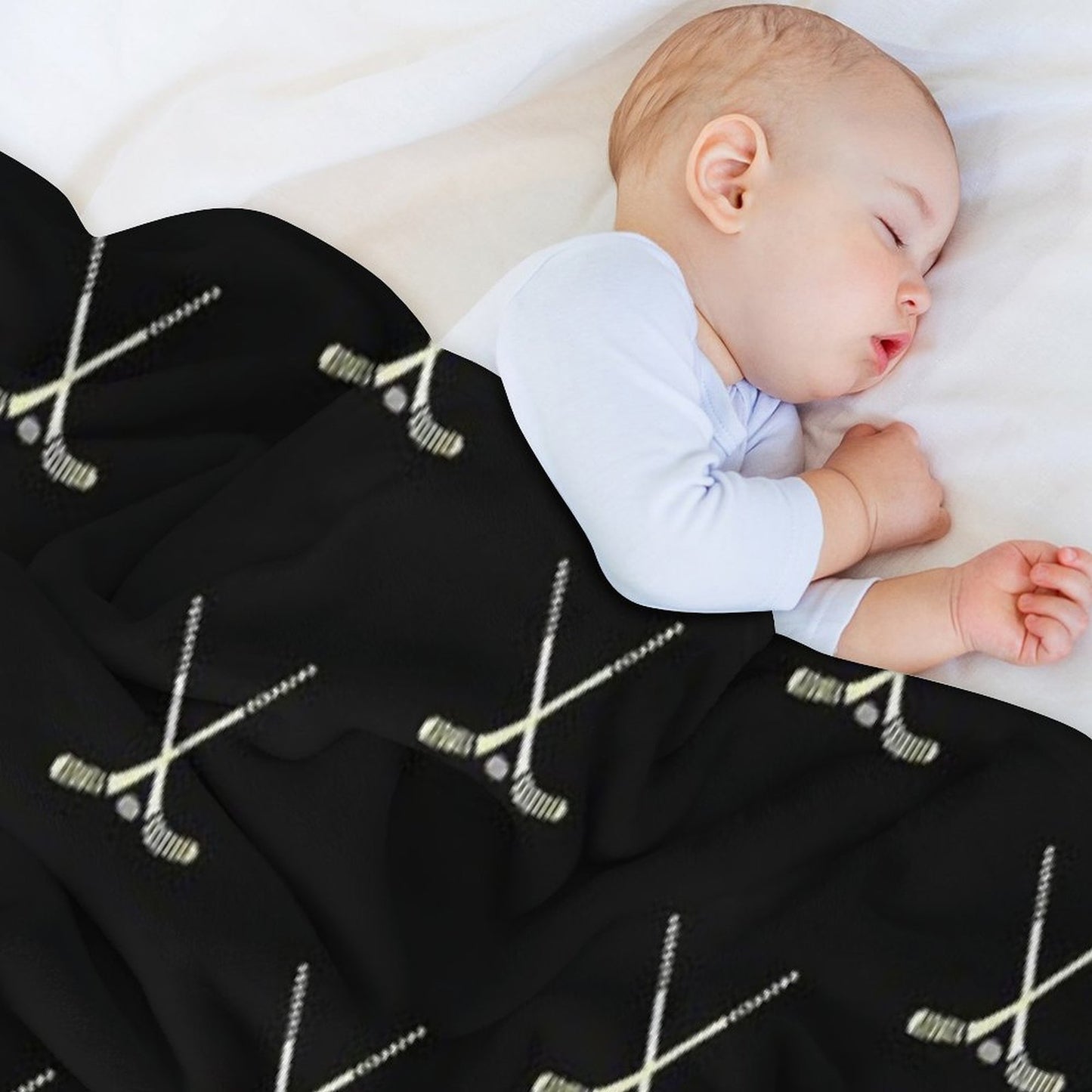 Hockey Sticks Throw Blanket