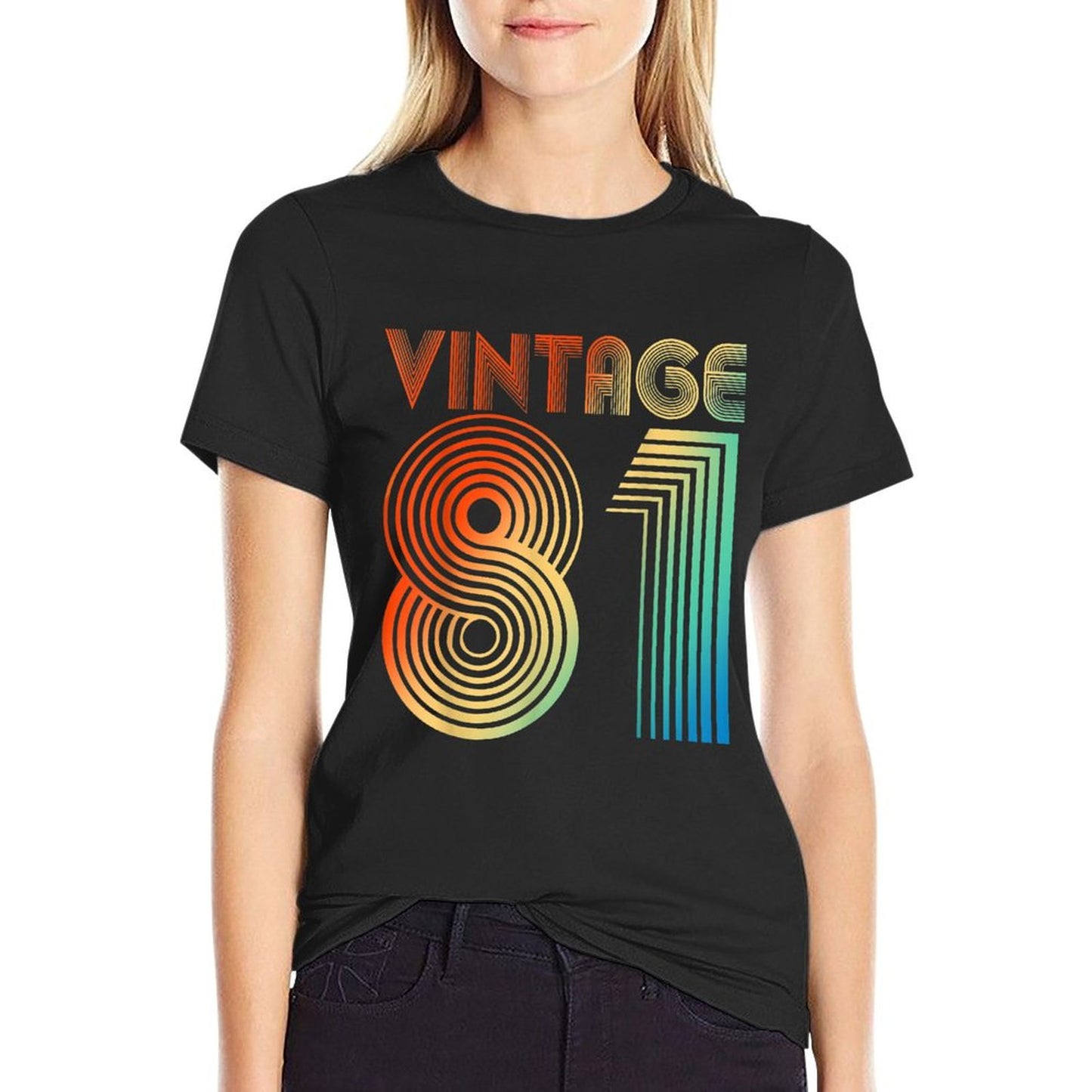 Vintage 1981 40th Birthday Gift Men Women 40 Years Old Lightweight T-Shirt