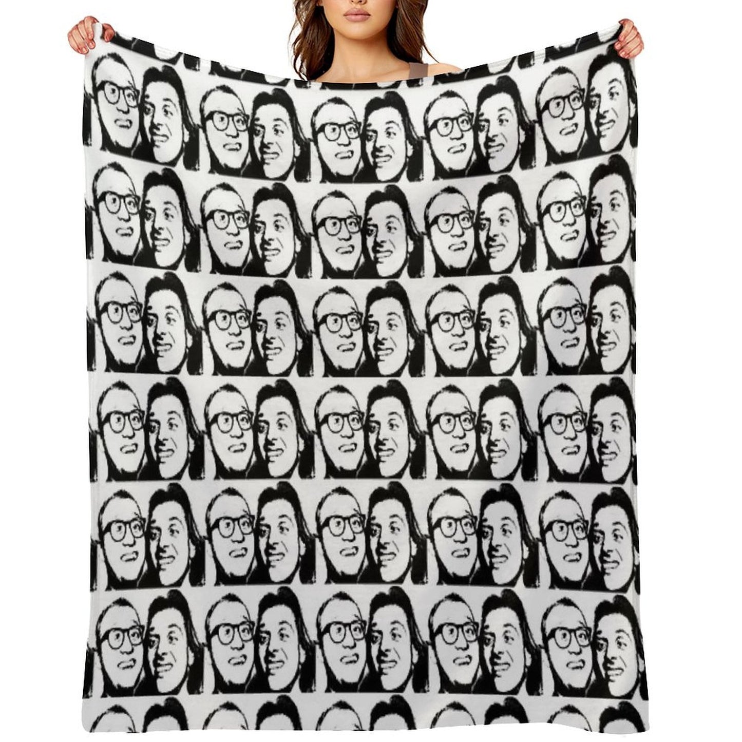 Rik Mayall And Ade Edmondson Throw Blanket