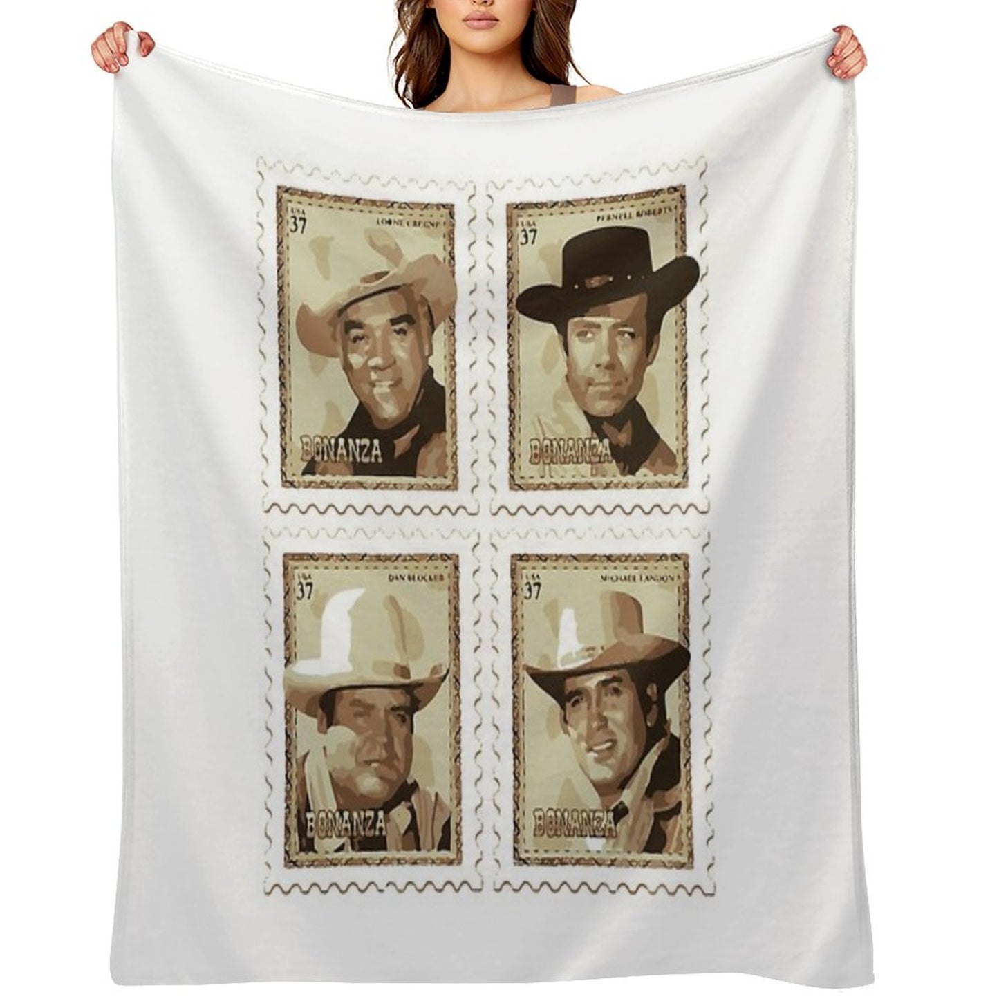 The Cartwrights Sepia Throw Blanket