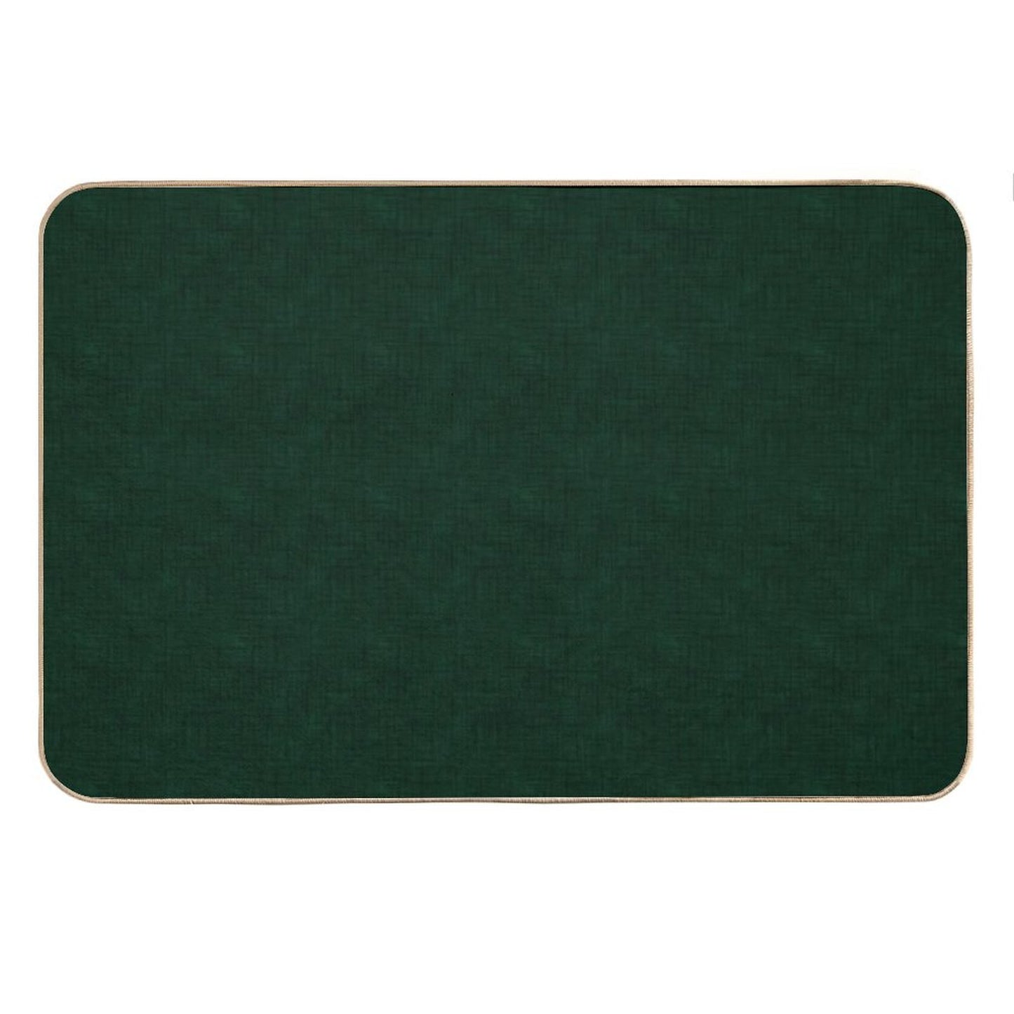 Textured Dark Green, Solid Green Bath Mat