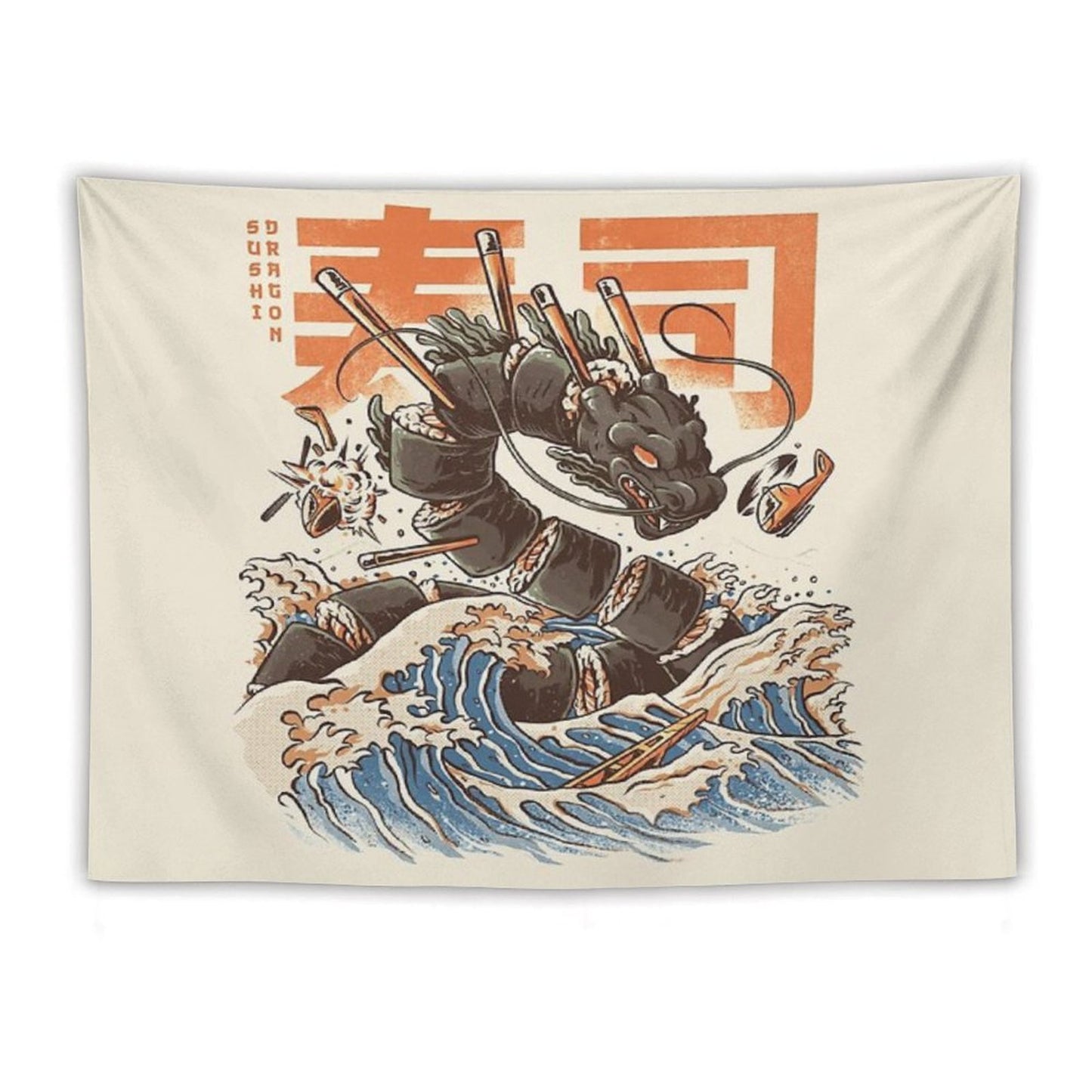 Great Sushi Dragon Tapestry