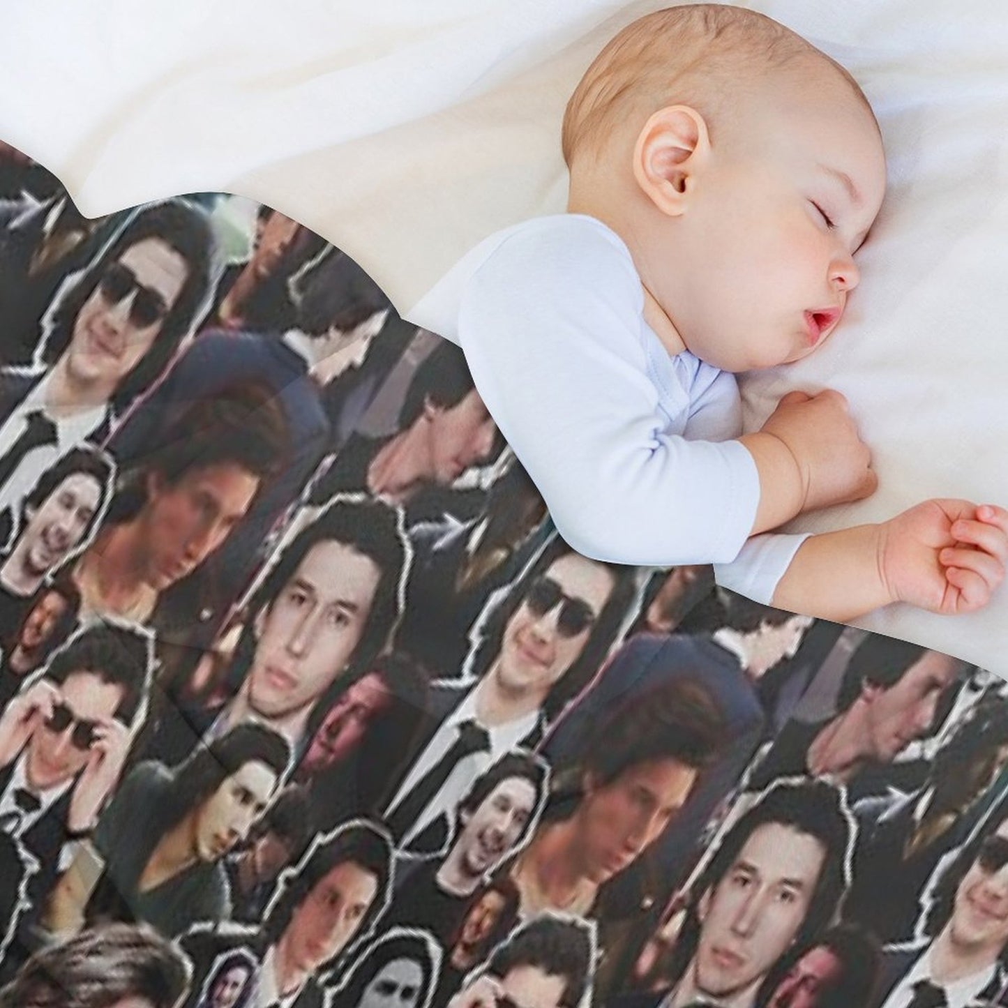 Assorted Adam Driver Collage Throw Blanket