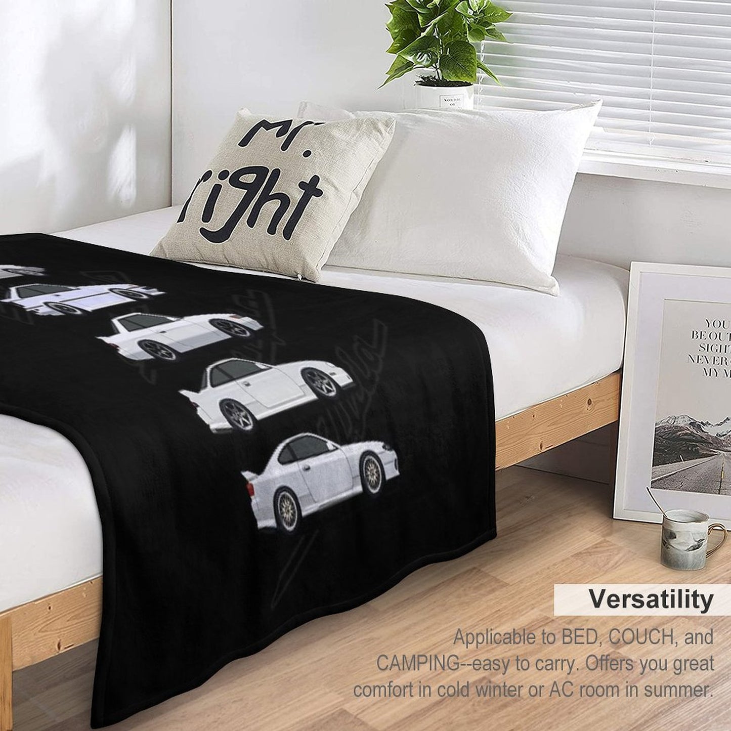 Nissan Silvia Generations Throw Blanket