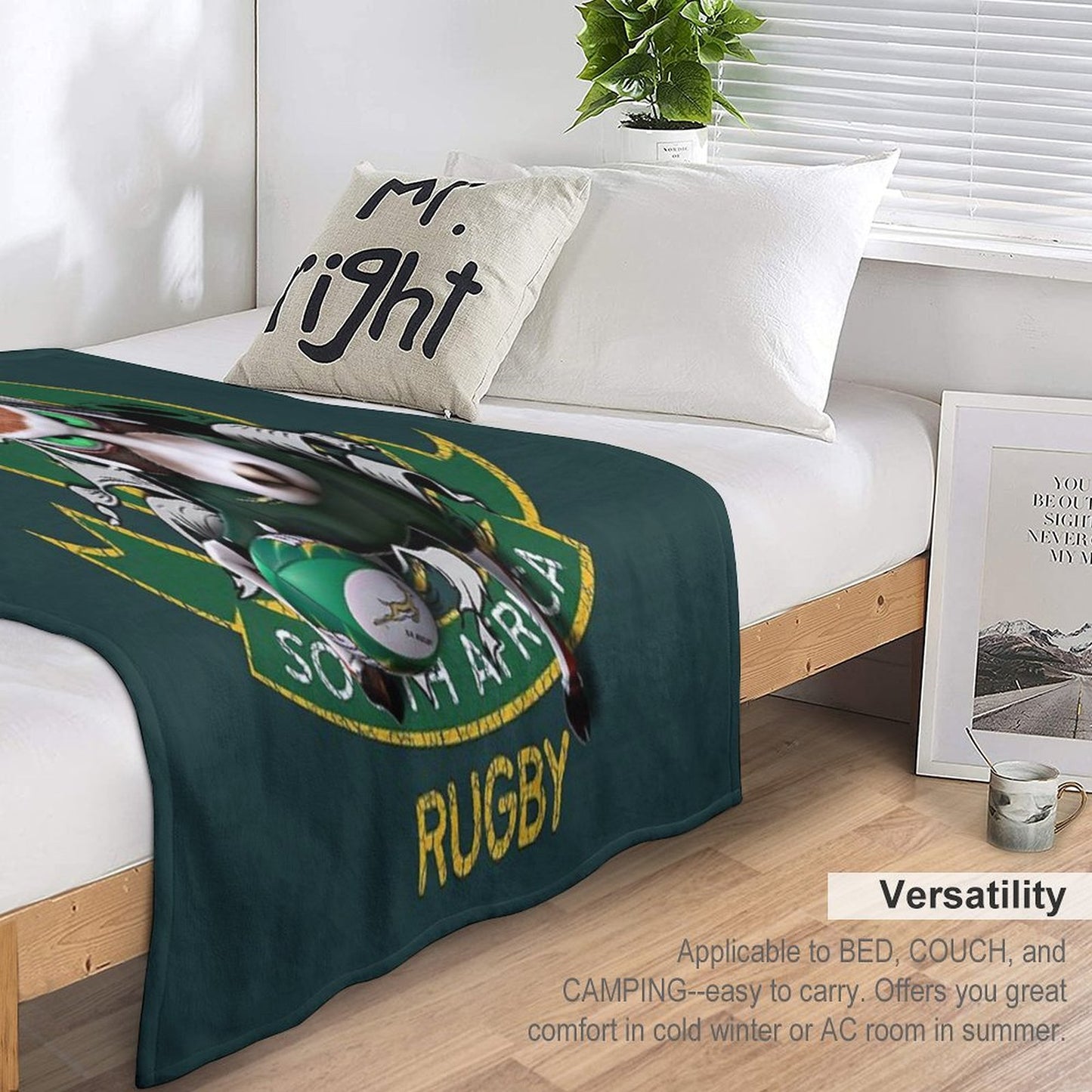 Springbok Vs Protea Throw Blanket