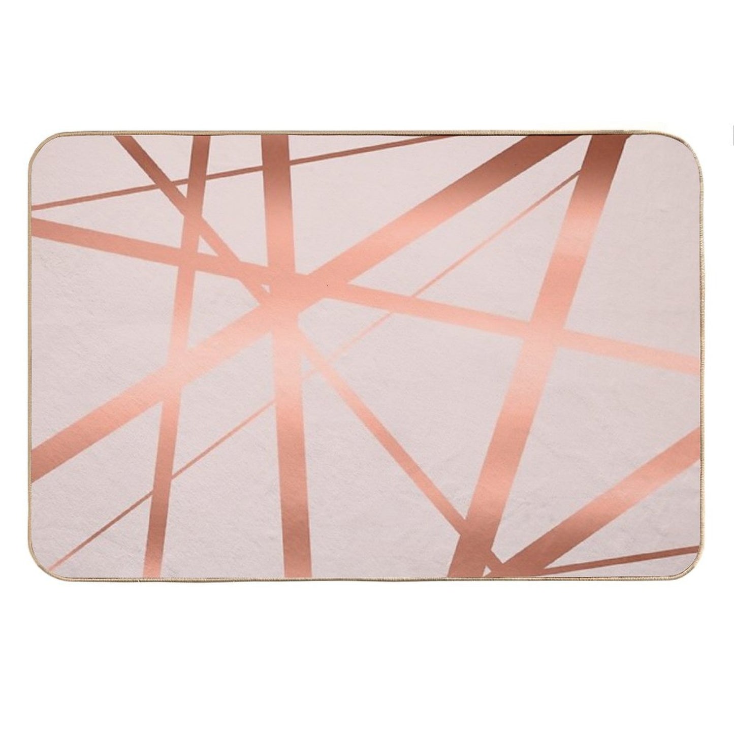 Pink And Copper Luxe Bath Mat