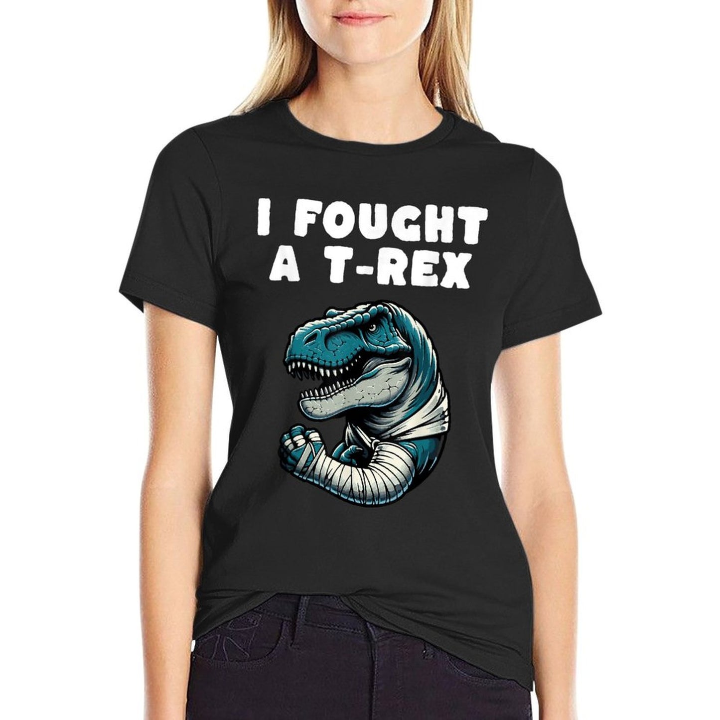 Broken Arm Recovery Kids Boys Dinosaur T-Shirt