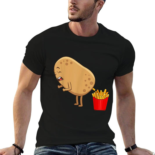 Funny French Fries Designs For Men Women Potato Food Eaters T-Shirt