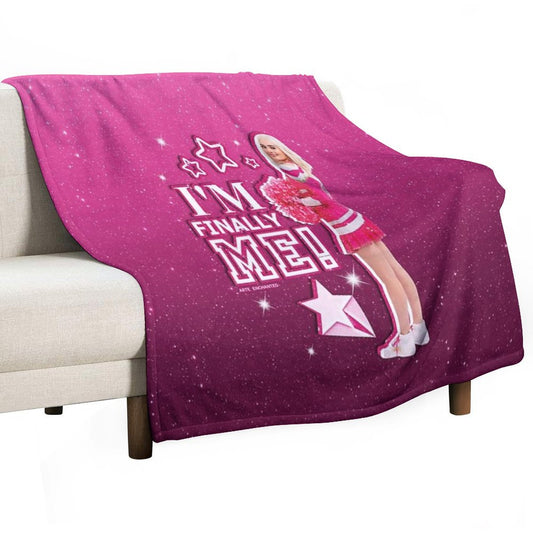 Zombies 3 - Addison I'm Finally Me Pink Glitter Throw Blanket
