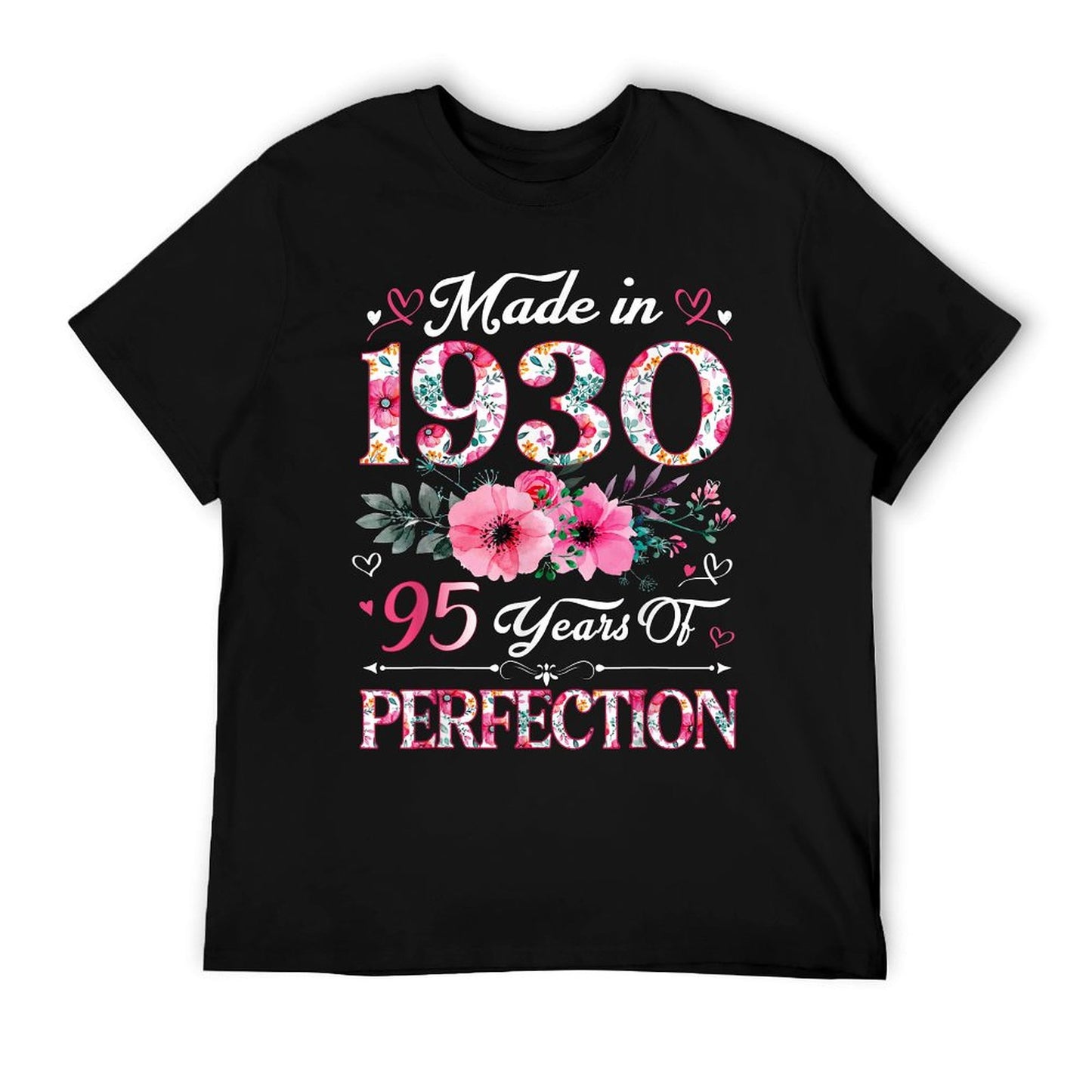 95 Year Old Made In 1930 Floral 95th Birthday Women T-Shirt