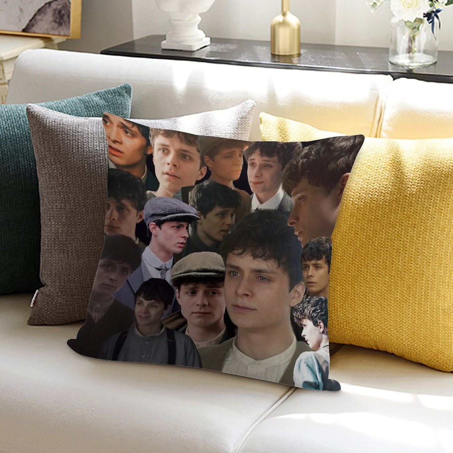 Gilbert Blythe Collage Soft Anti-Pilling Throw Pillow