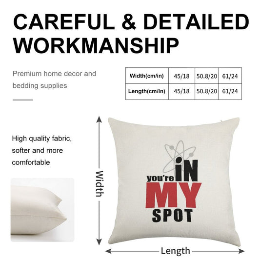 My Spot Linen Throw Pillow Cover