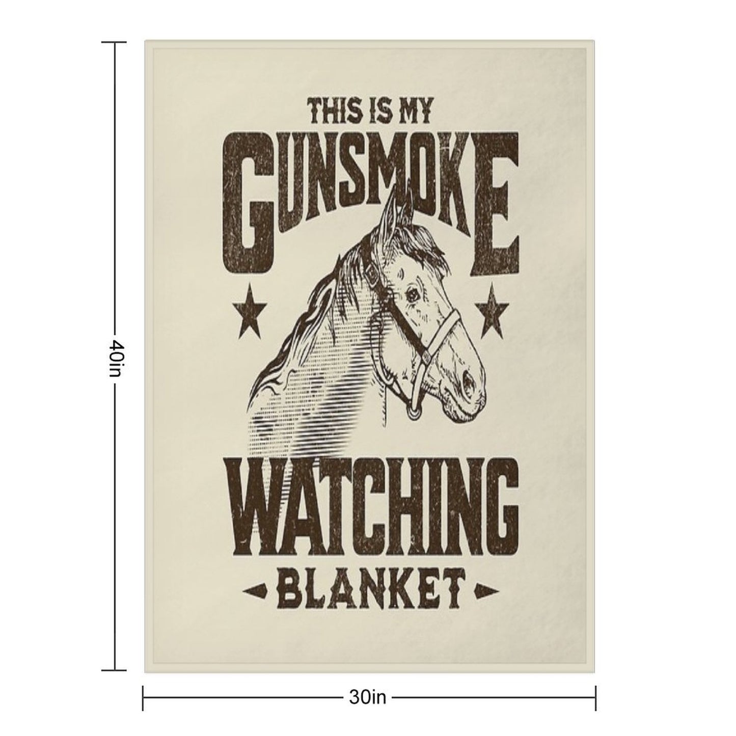 This Is My GUNSMOKE Watching Blanket Funny Retro TV Throw Blanket Throw Blanket