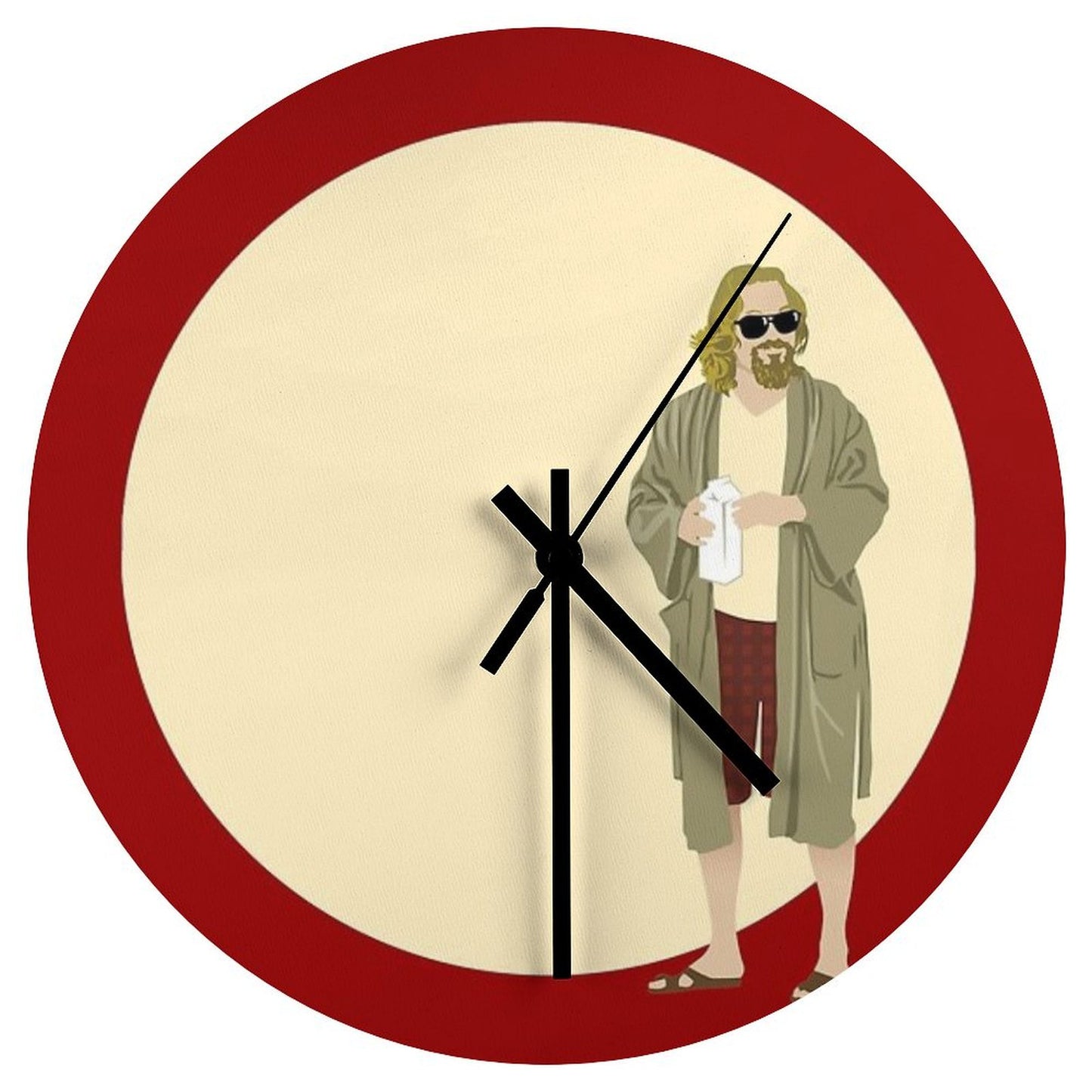 The Dude The Big Lebowski Circle Wall Clock