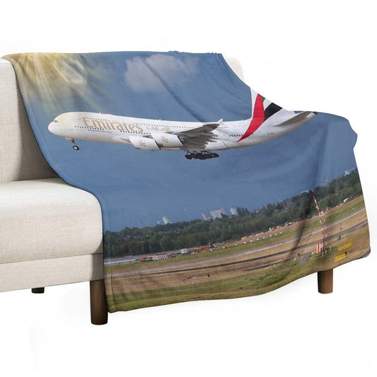 Emirates Airplane Throw Blanket
