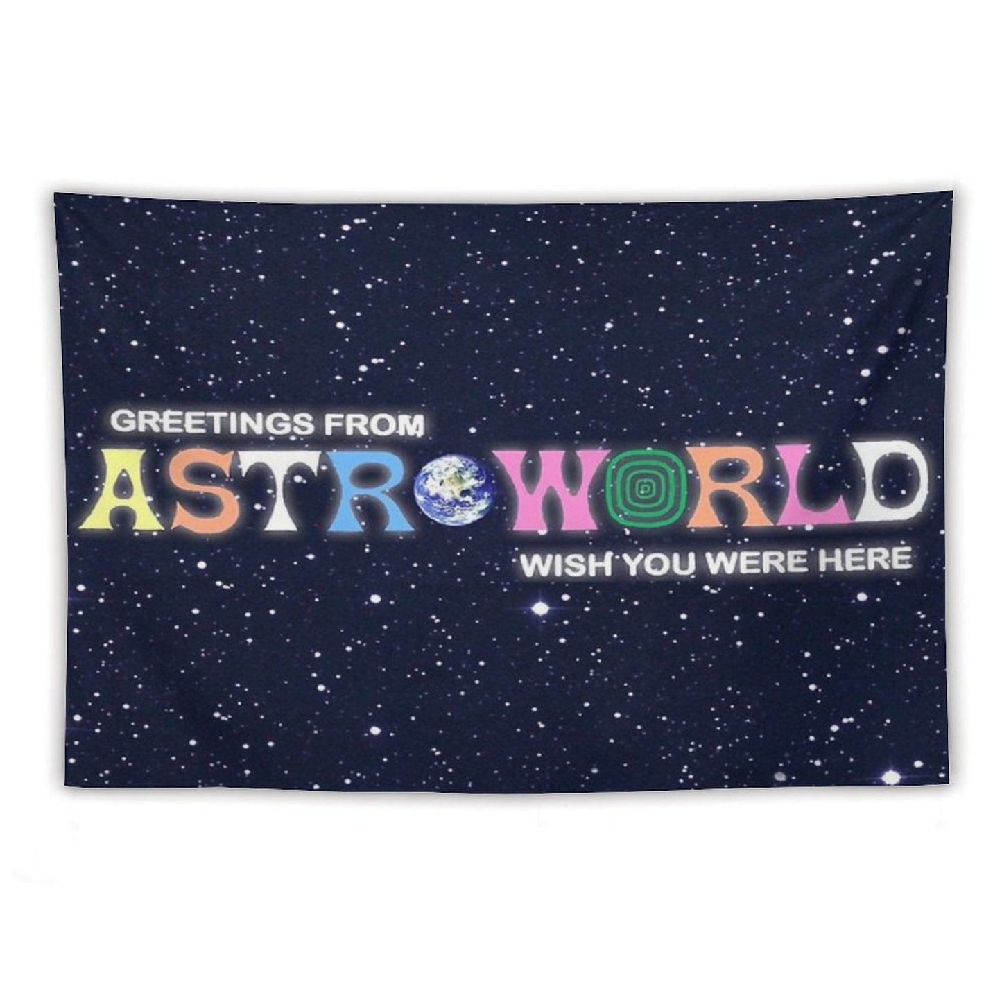 Greetings From, Astro Fan Cover Tapestry
