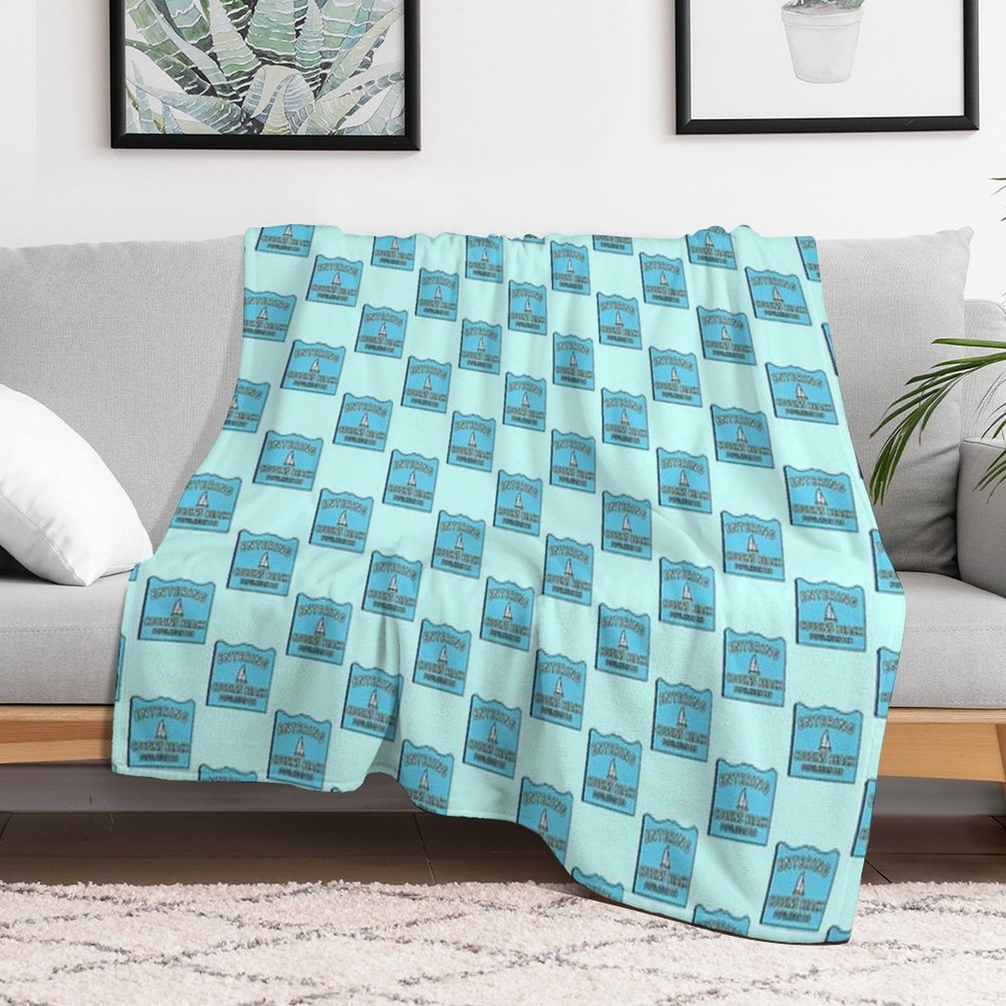 Cousins Beach Throw Blanket