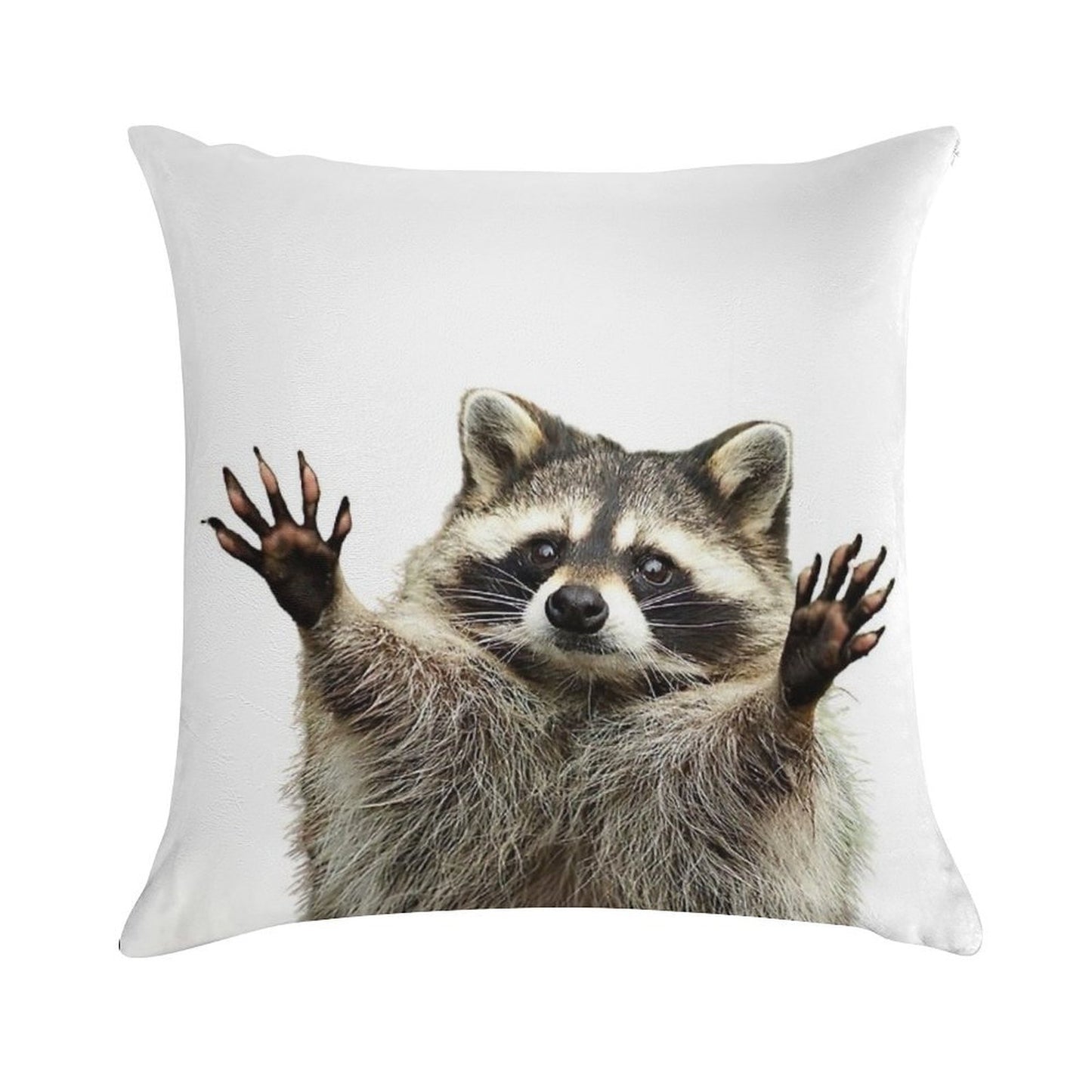 Racoon Soft Luxury Feel Throw Pillow