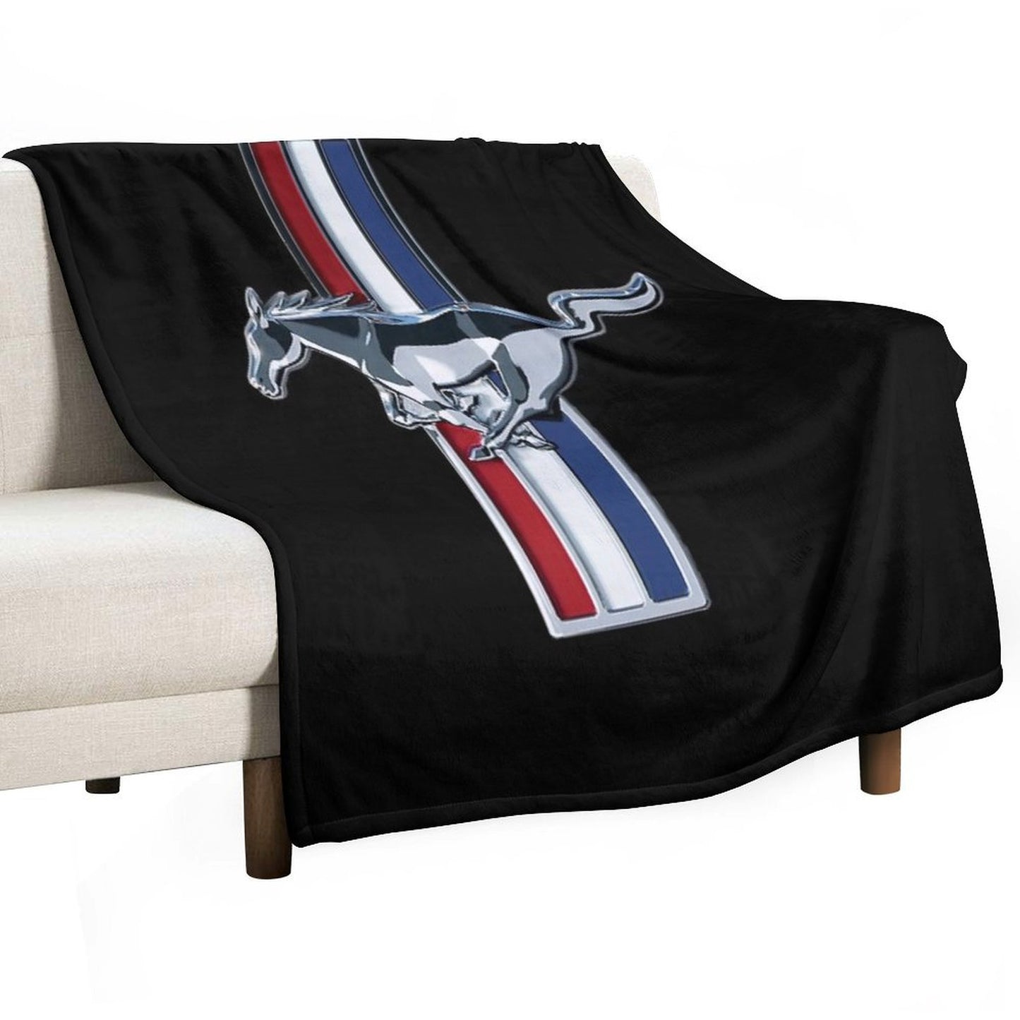 Ford Mustang Logo Throw Blanket