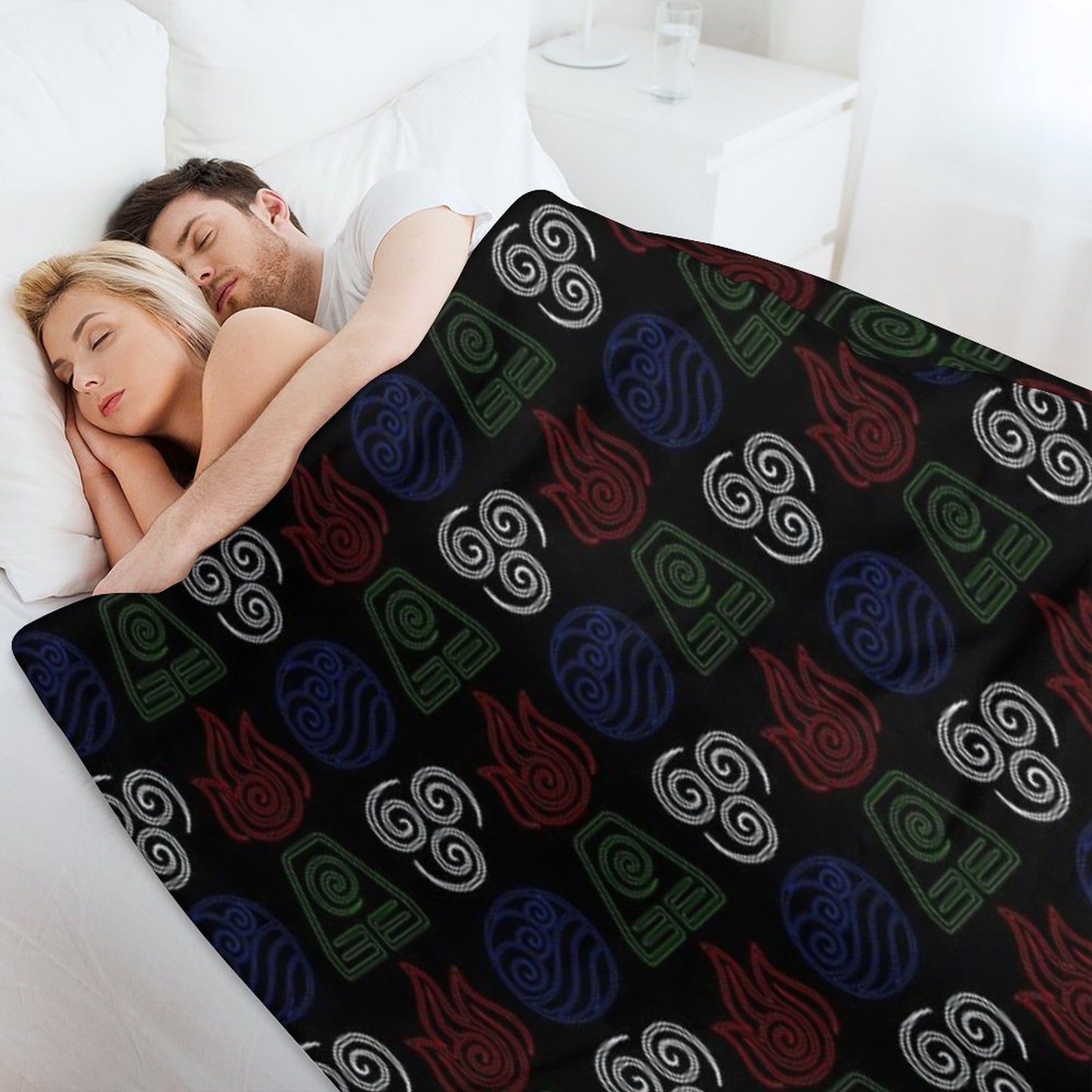 Four Elements Minimalist Throw Blanket