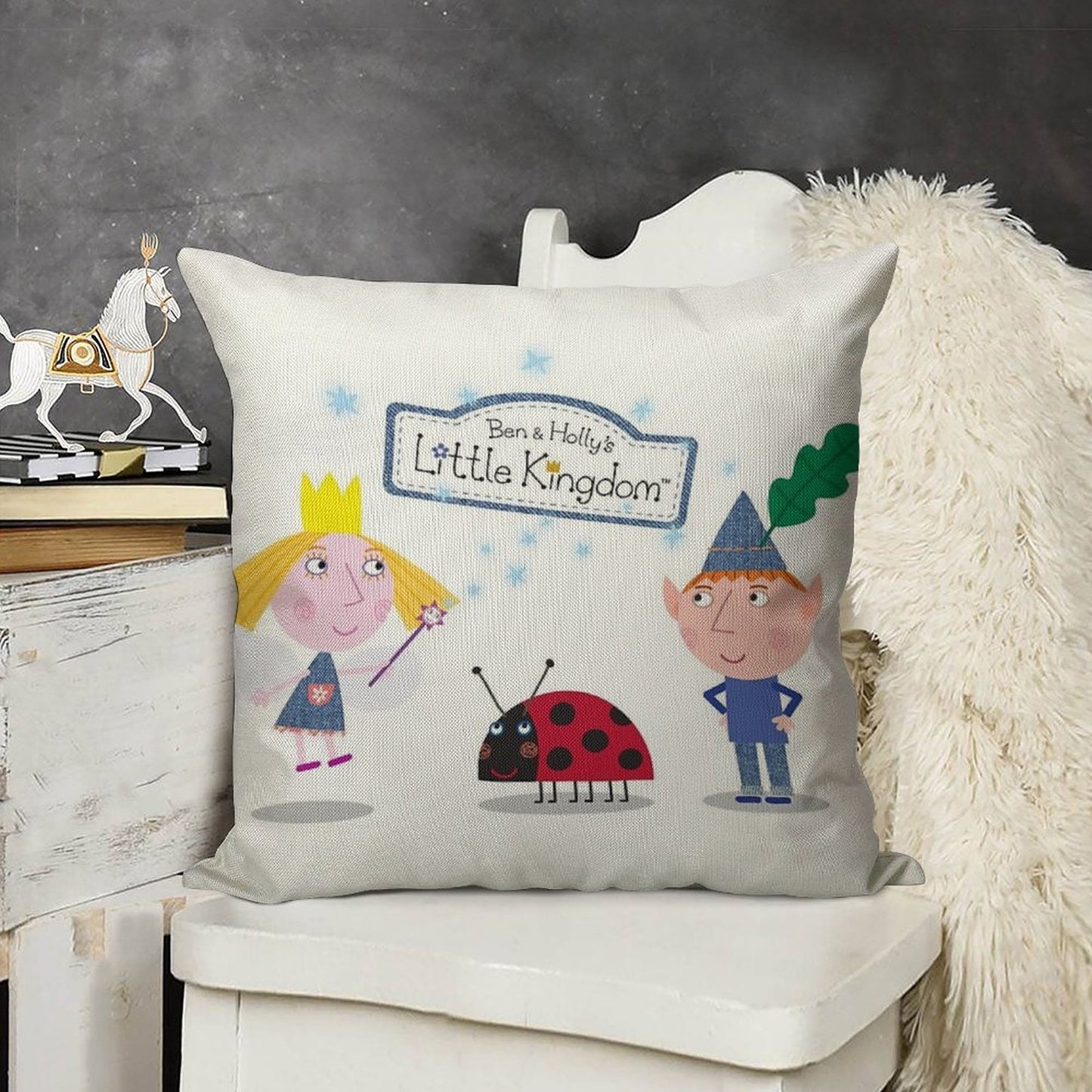 Ben And Holly Linen Throw Pillow Cover