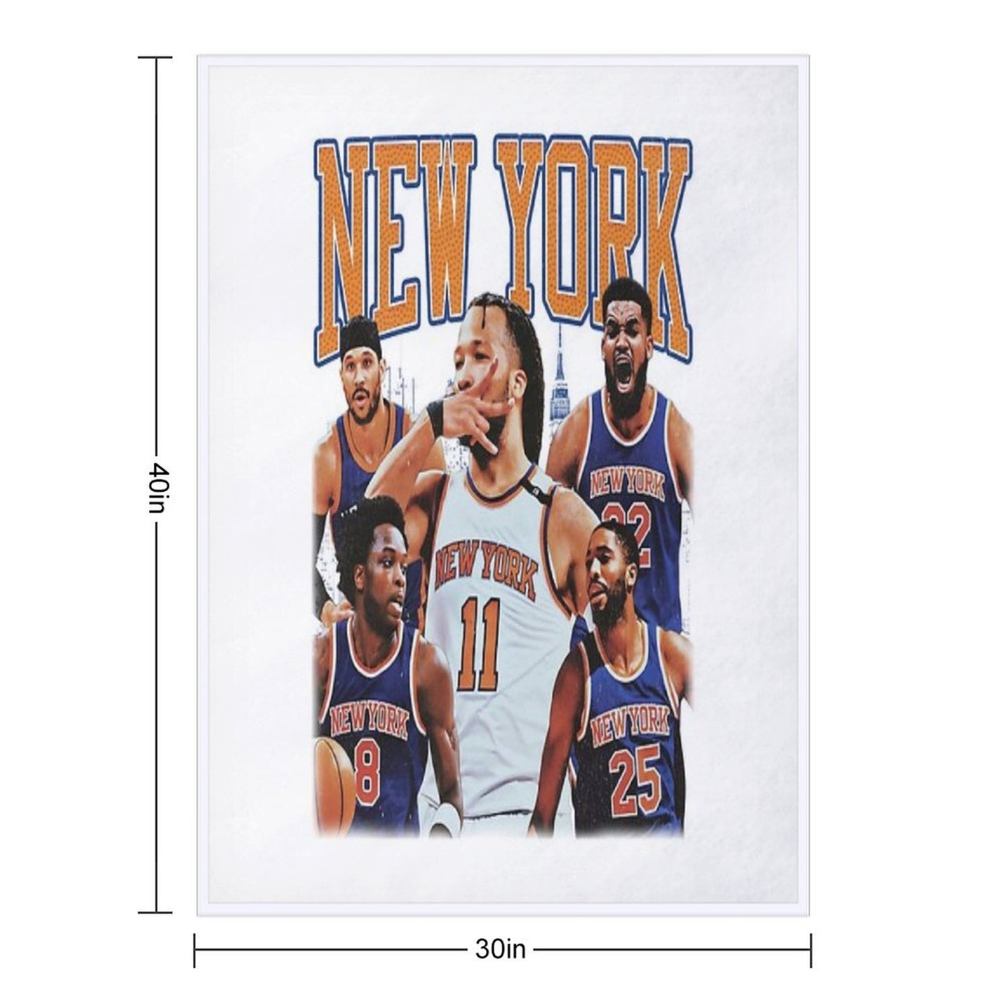 NEW YORK BASKETBALL Throw Blanket