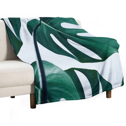 Monstera #redbubble #artprints Throw Blanket