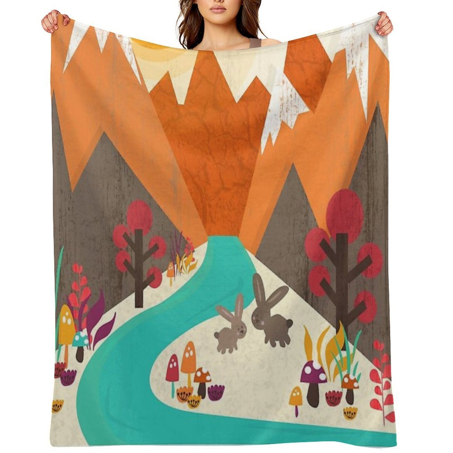 April Throw Blanket