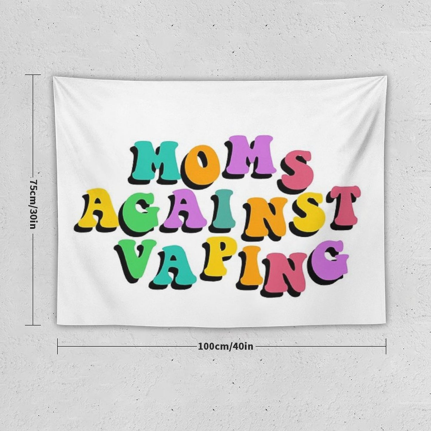 Moms Against Vaping Tapestry