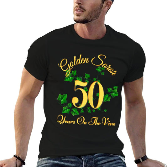 Golden Soror - 50 Years On The Vine - First Black Sorority T-Shirt