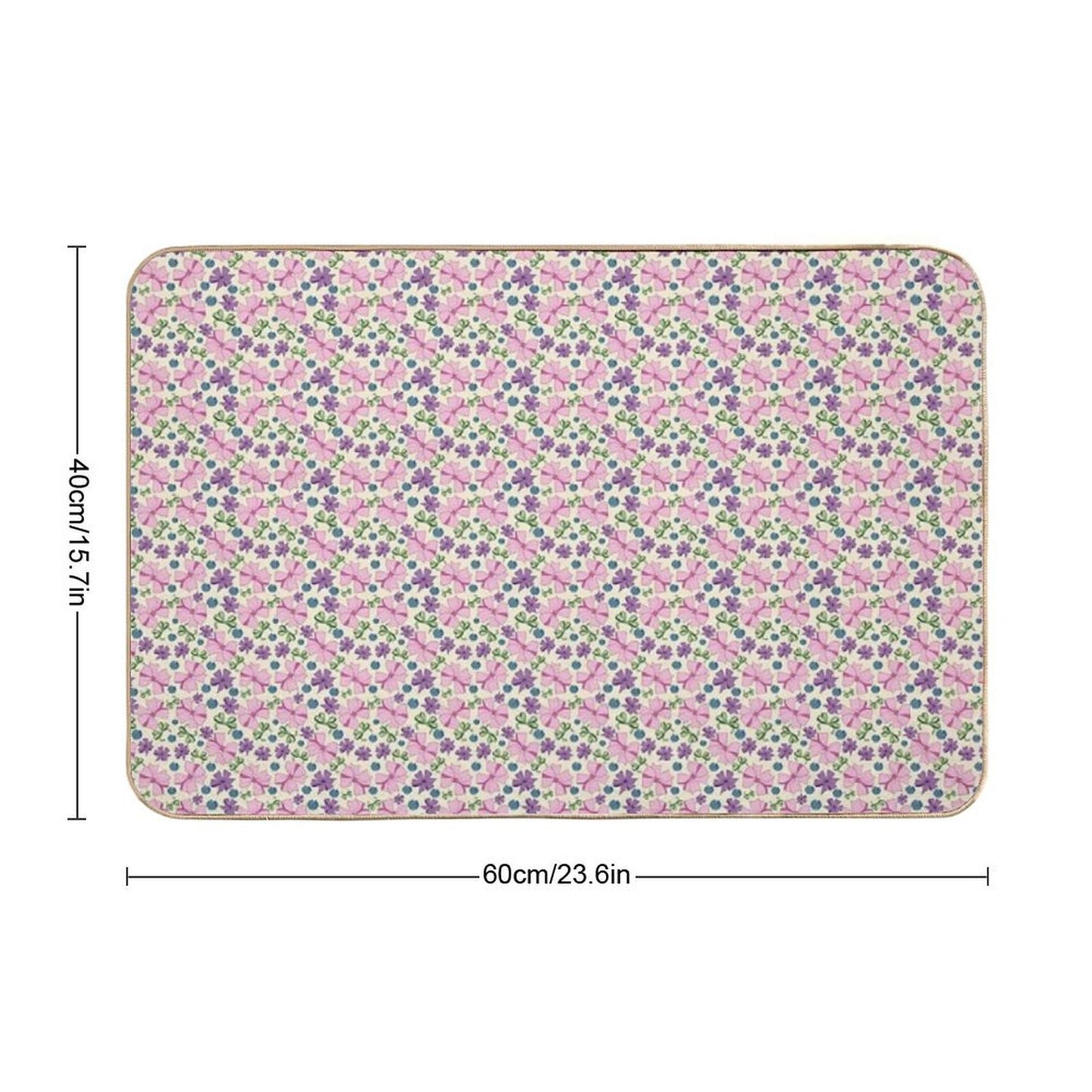 Ribbons & Bows Galore Repositionable Bath Mat