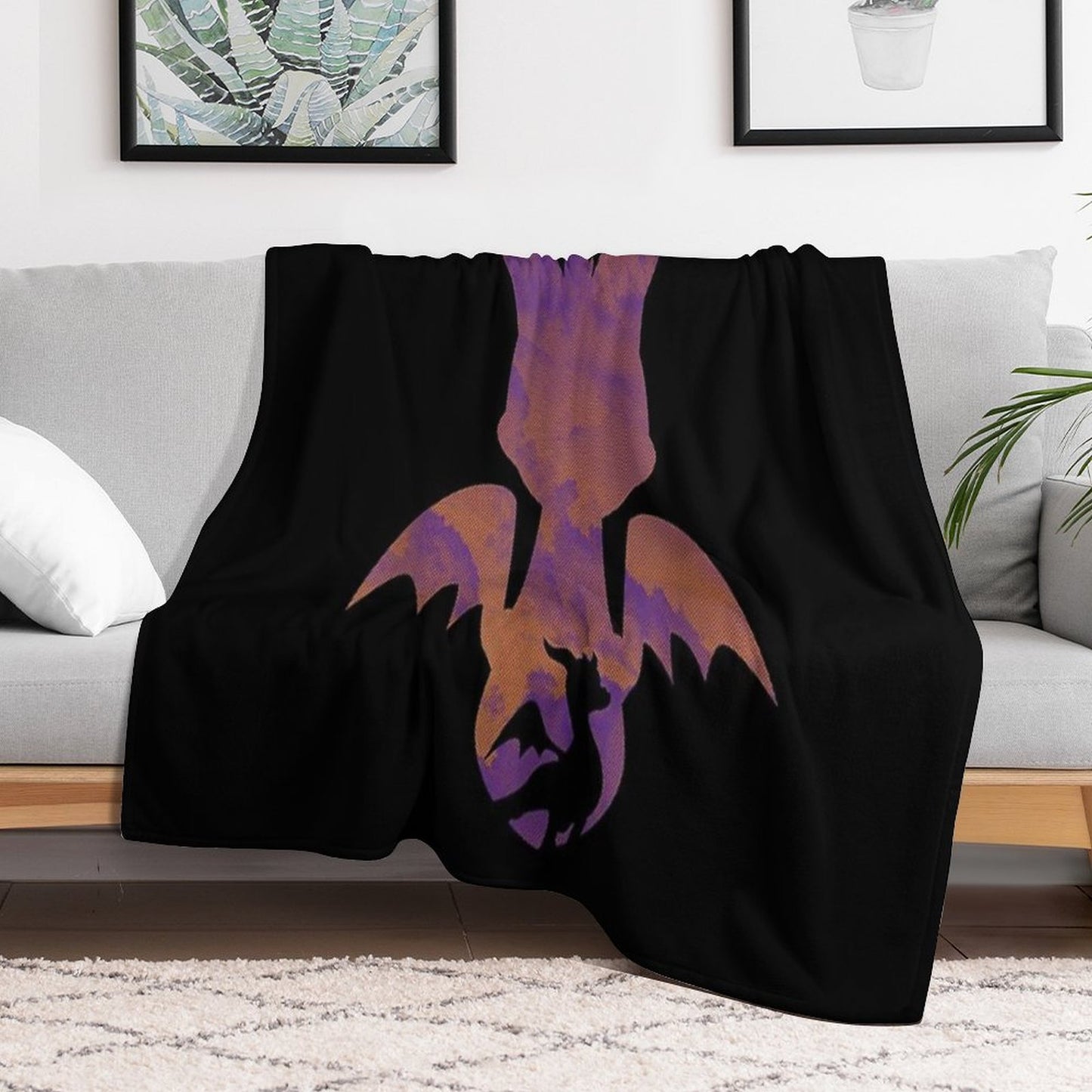Spyros The Dragons Throw Blanket