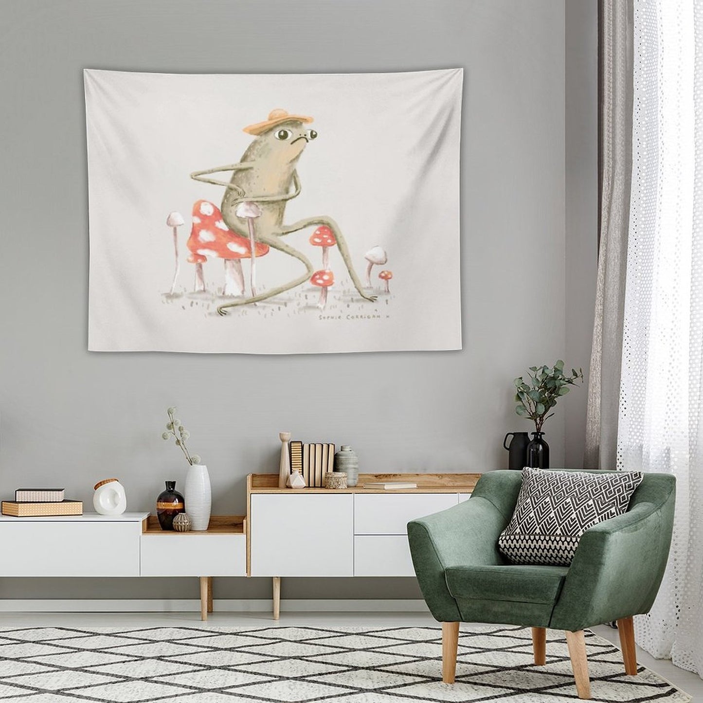 Awkward Toad Tapestry