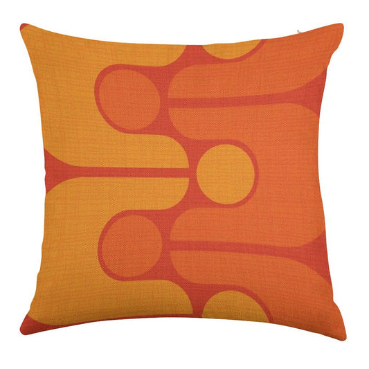 Golden Oldie Linen Throw Pillow Cover