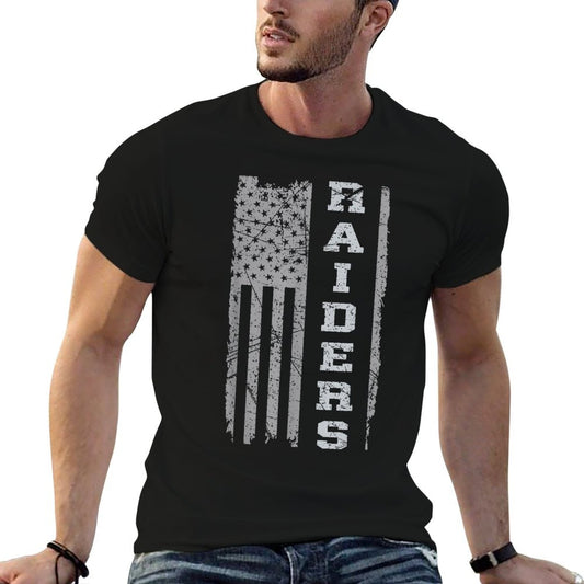 Raiders Name Usa Flag Gift Men Women Boy Girl T-Shirt