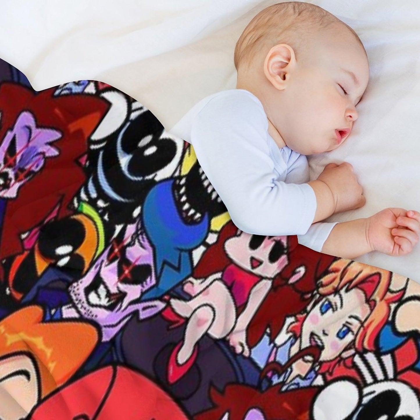 Friday Night Funkin Collage Throw Blanket