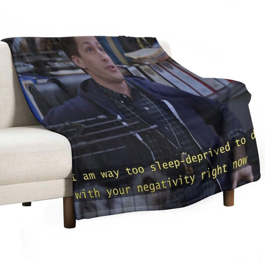Jake Peralta Is Sleep Deprived Throw Blanket