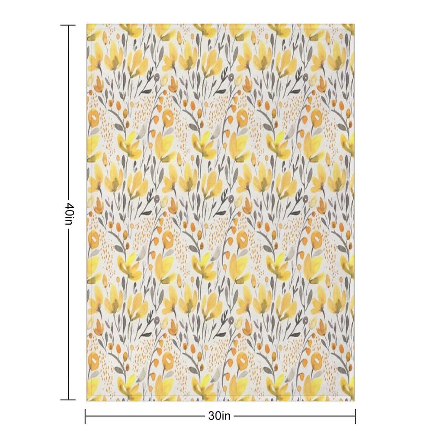 Yellow Field Throw Blanket