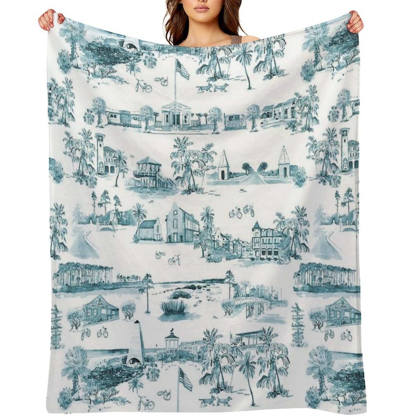 Toile 30A Throw Blanket