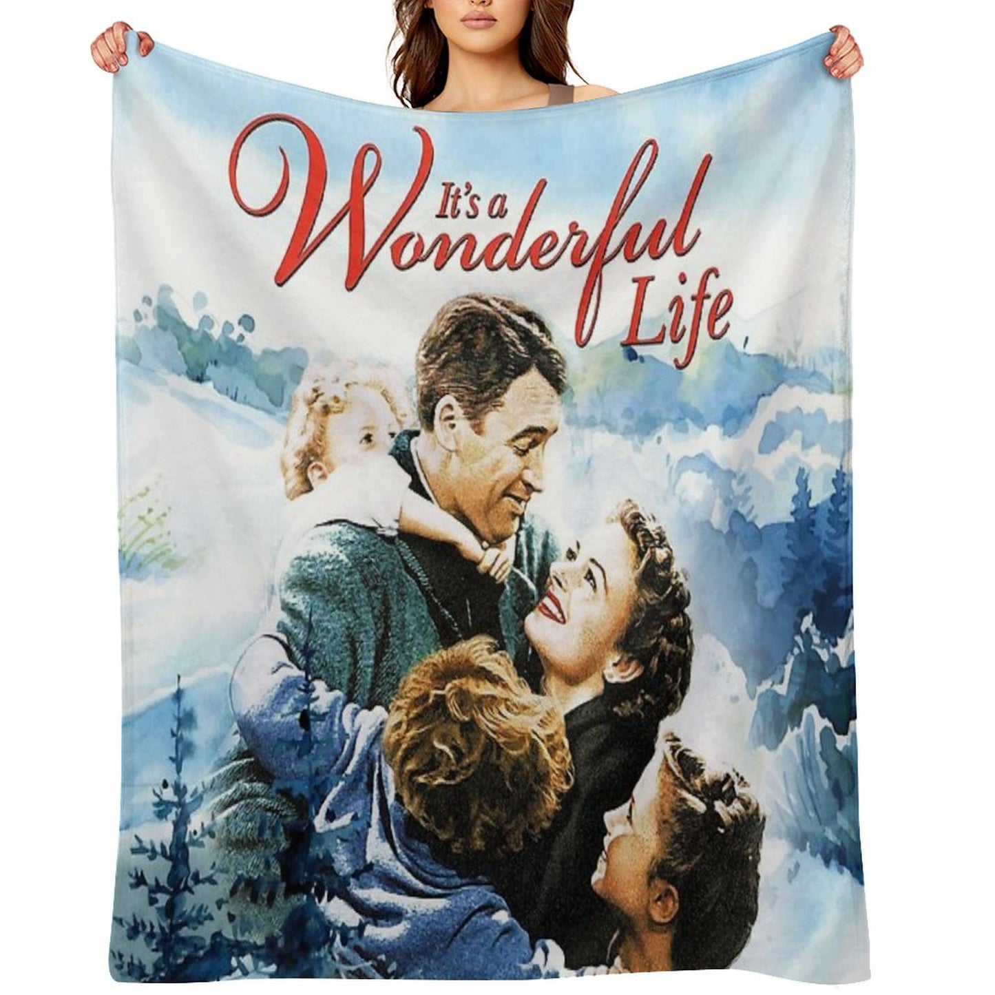 It's A Wonderful Life Scene Throw Blanket