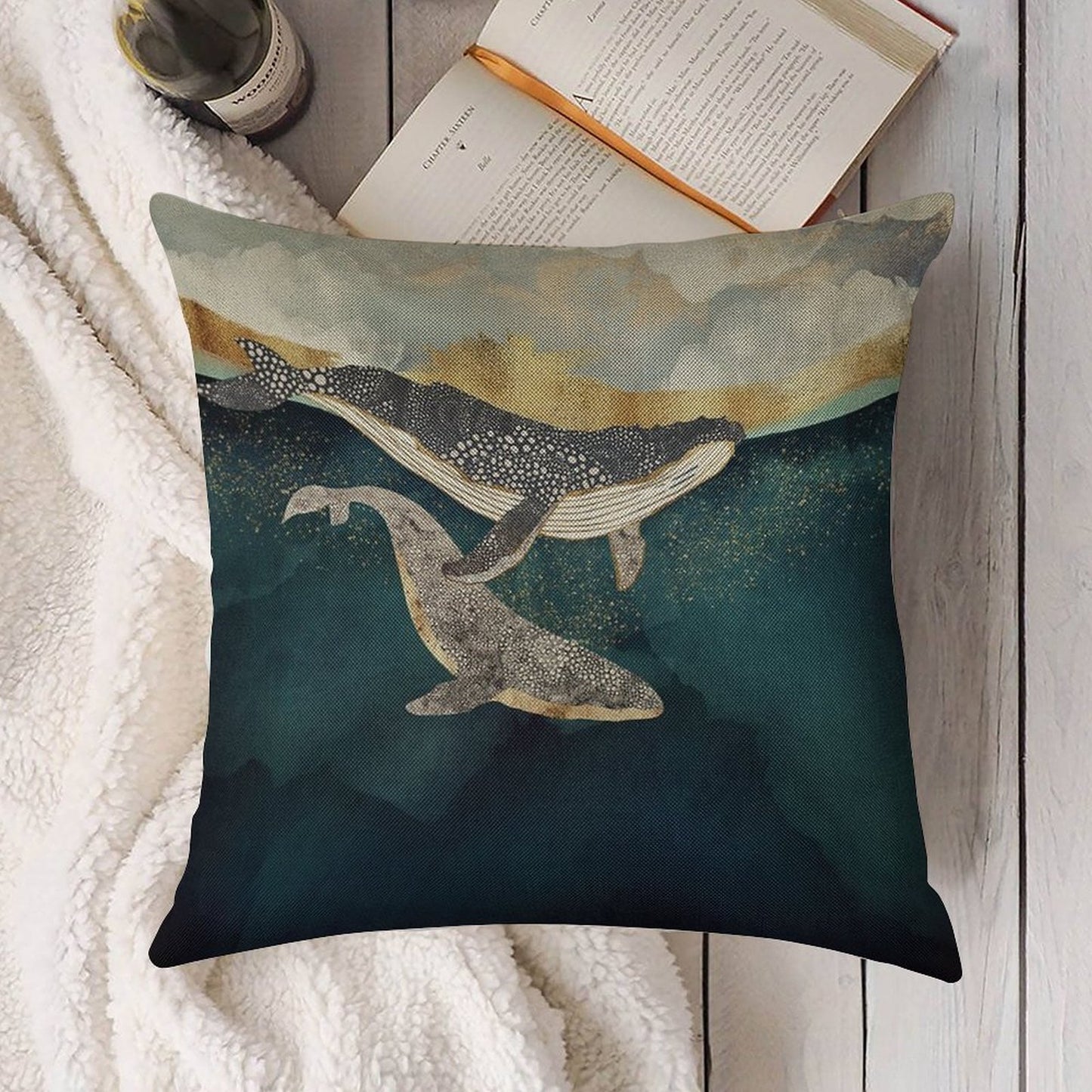 Bond II Linen Throw Pillow Cover