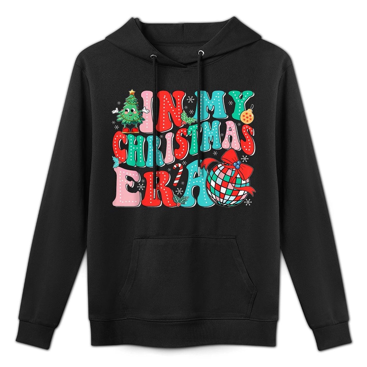In My Christmas Era Vintage Groovy Christmas Holiday Xmas Machine Washable Hoodie