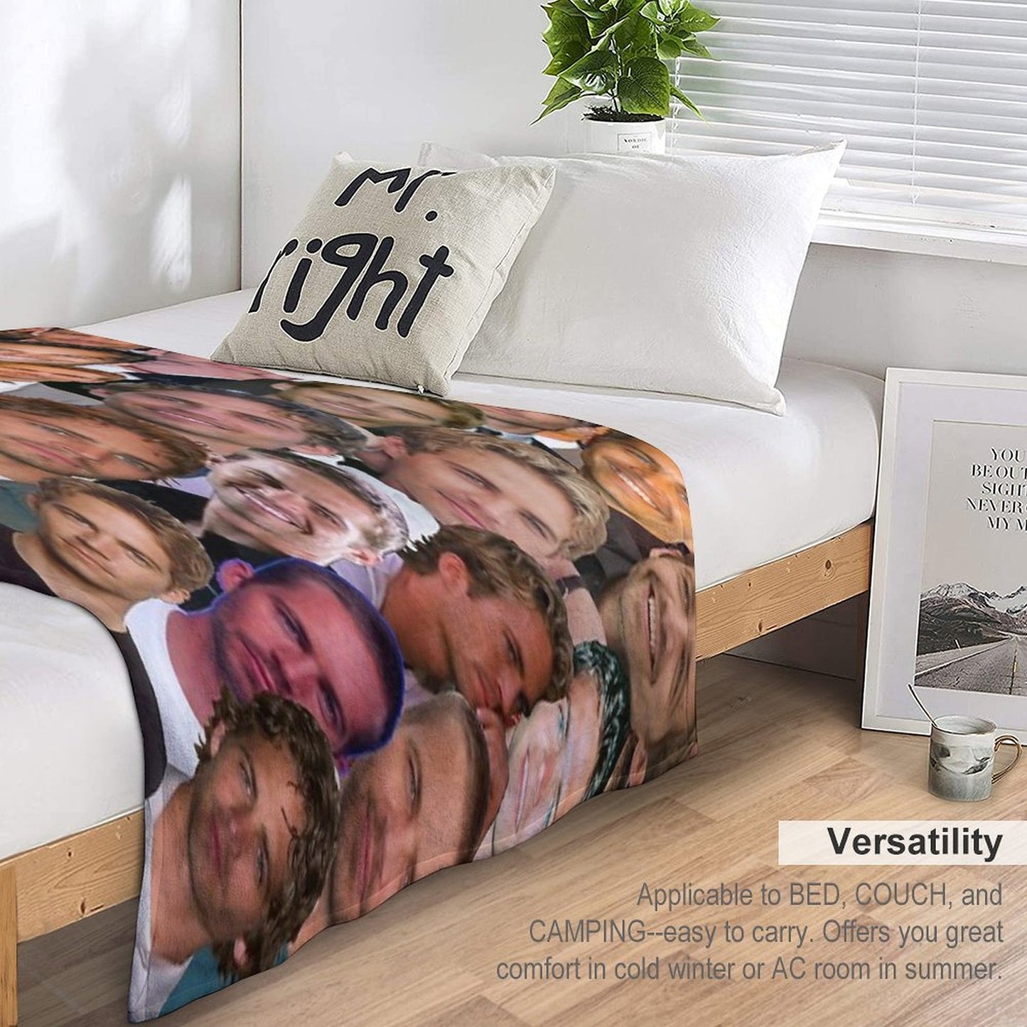 Paul Walker Photo Collage Throw Blanket