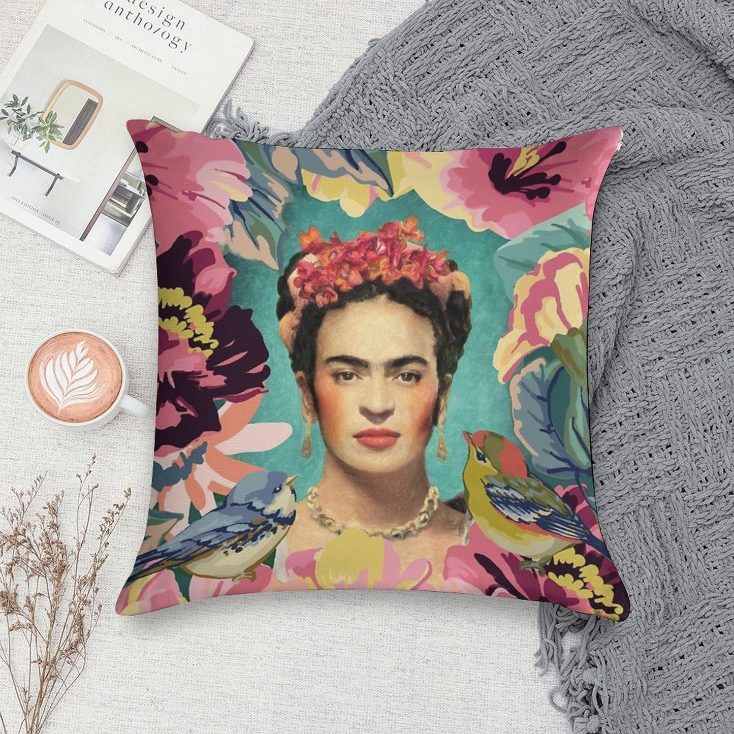 Frida Kahlo V Soft Style Accent Throw Pillow