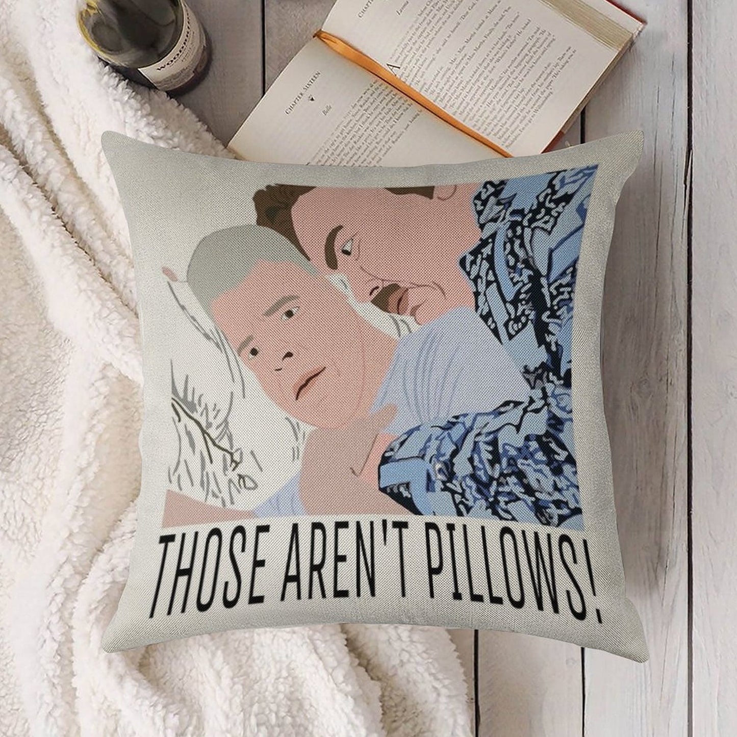 Those Aren’t Pillows! Linen Throw Pillow Cover