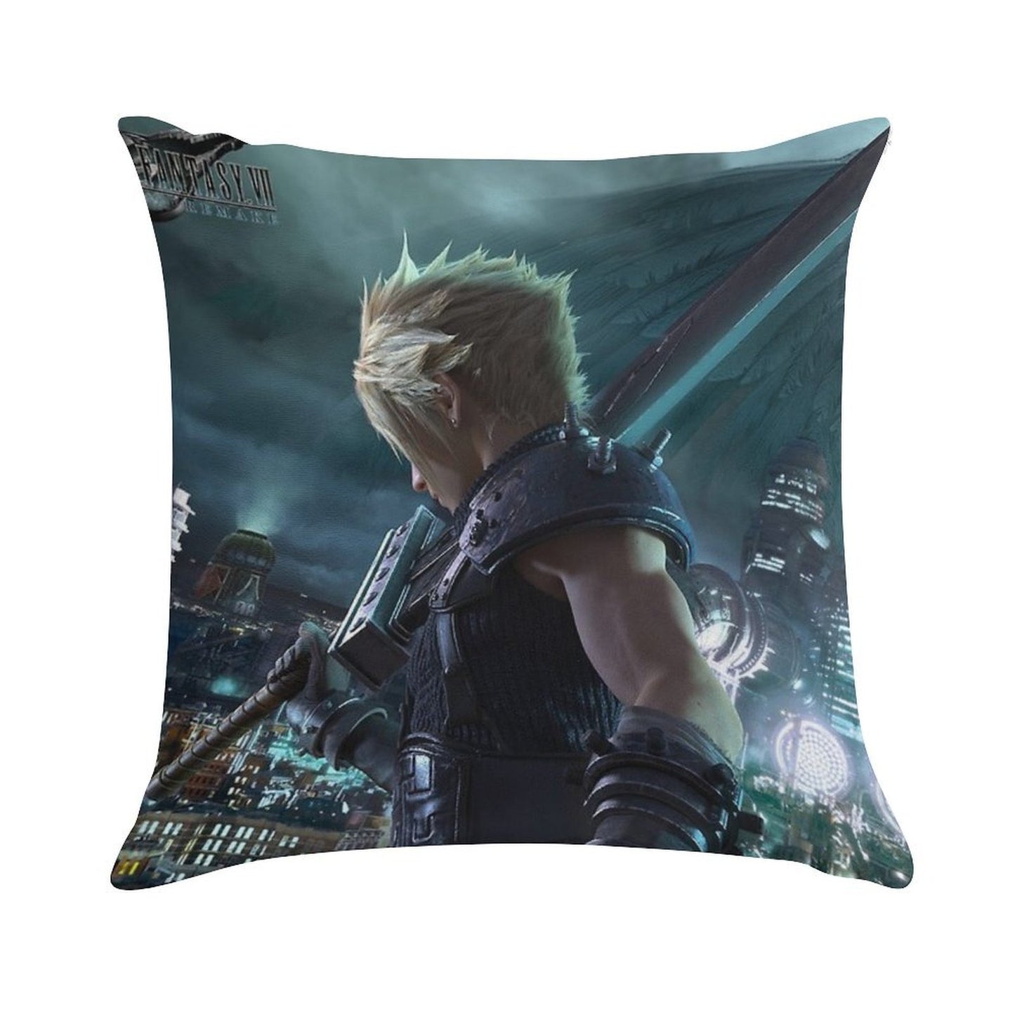 Cloud Final Fantasy VII Remake Soft Decorative Cover Throw Pillow