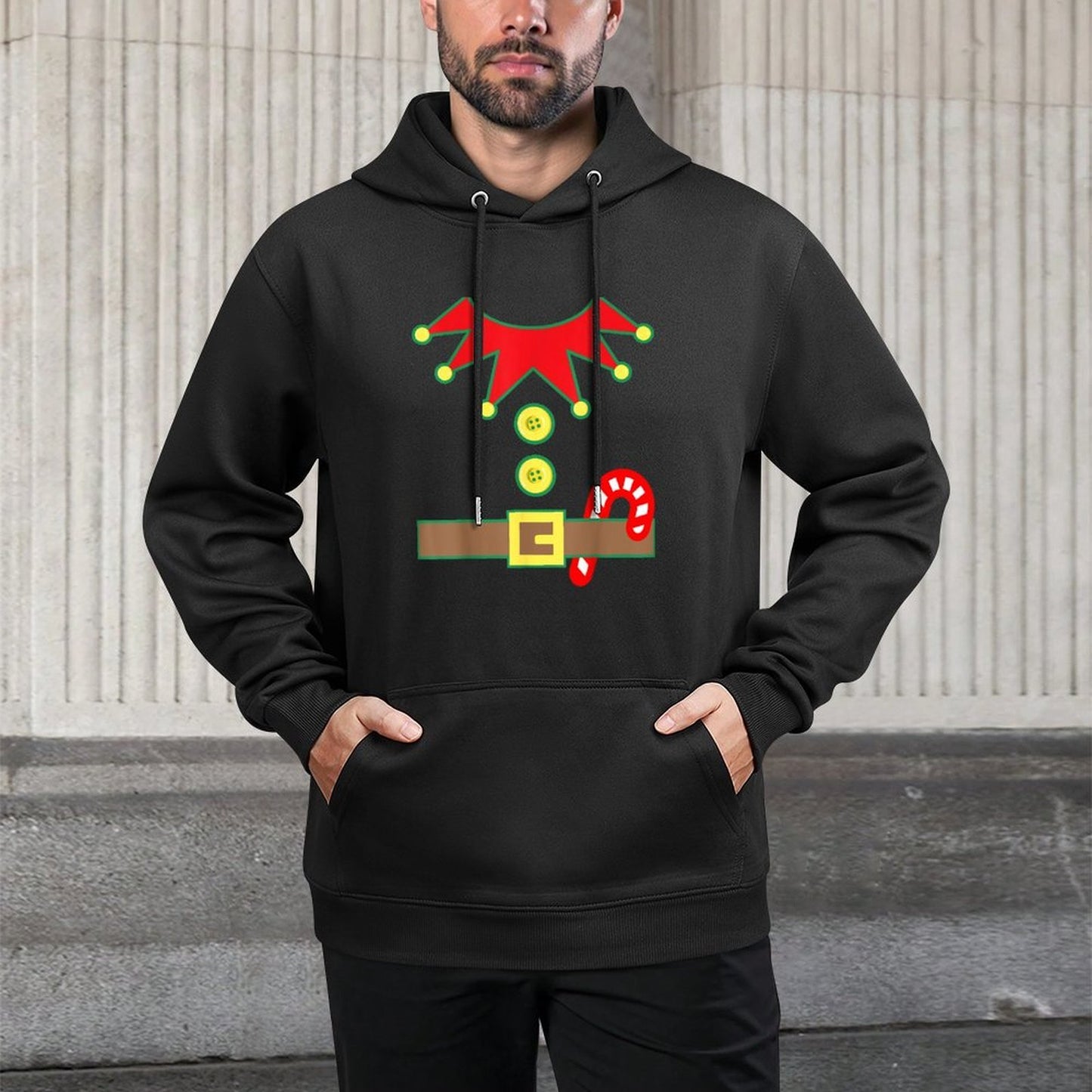 Halloween Elf Costume For Kids Men Women Versatile Streetwear Hoodie