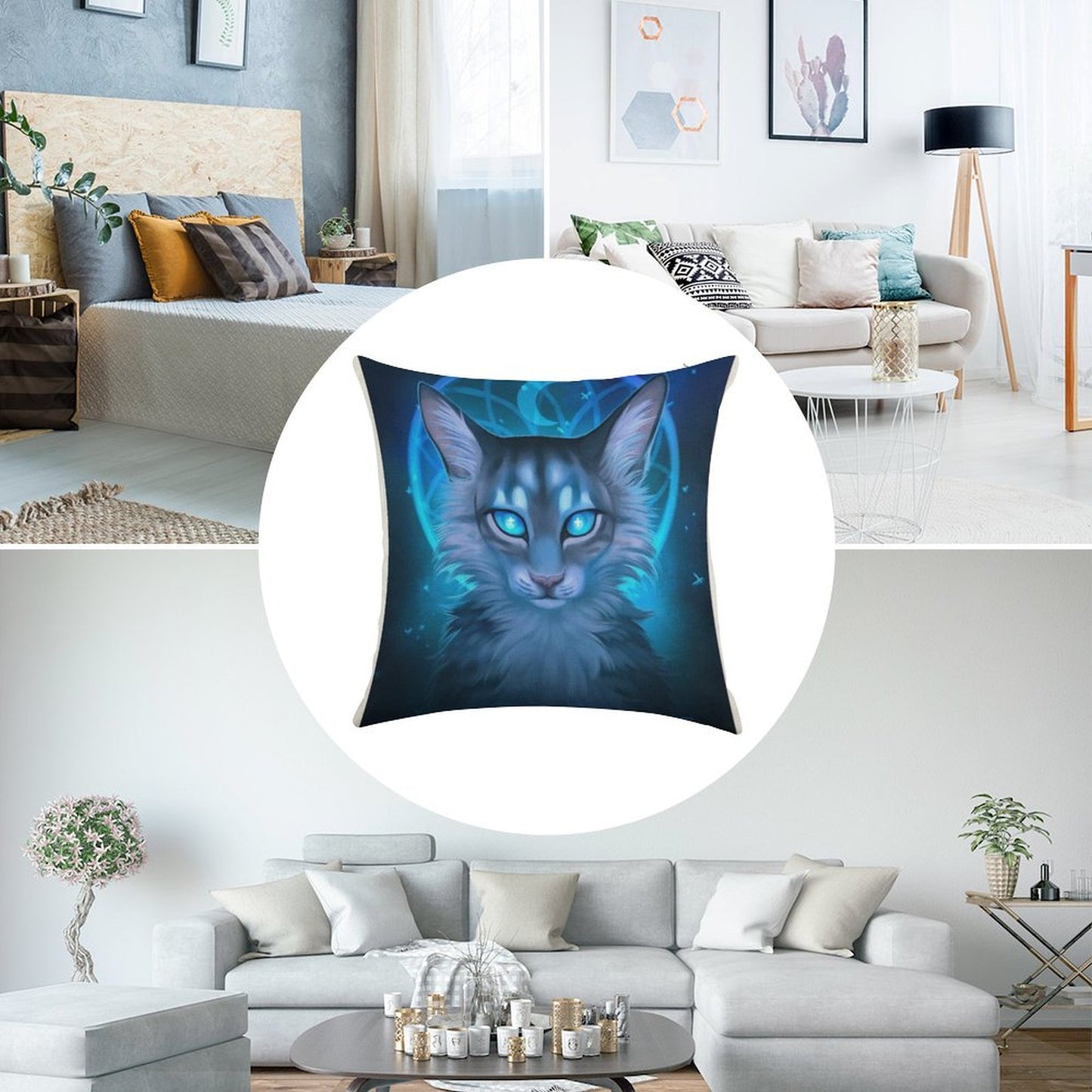 Warriors Jayfeather Linen Throw Pillow Cover